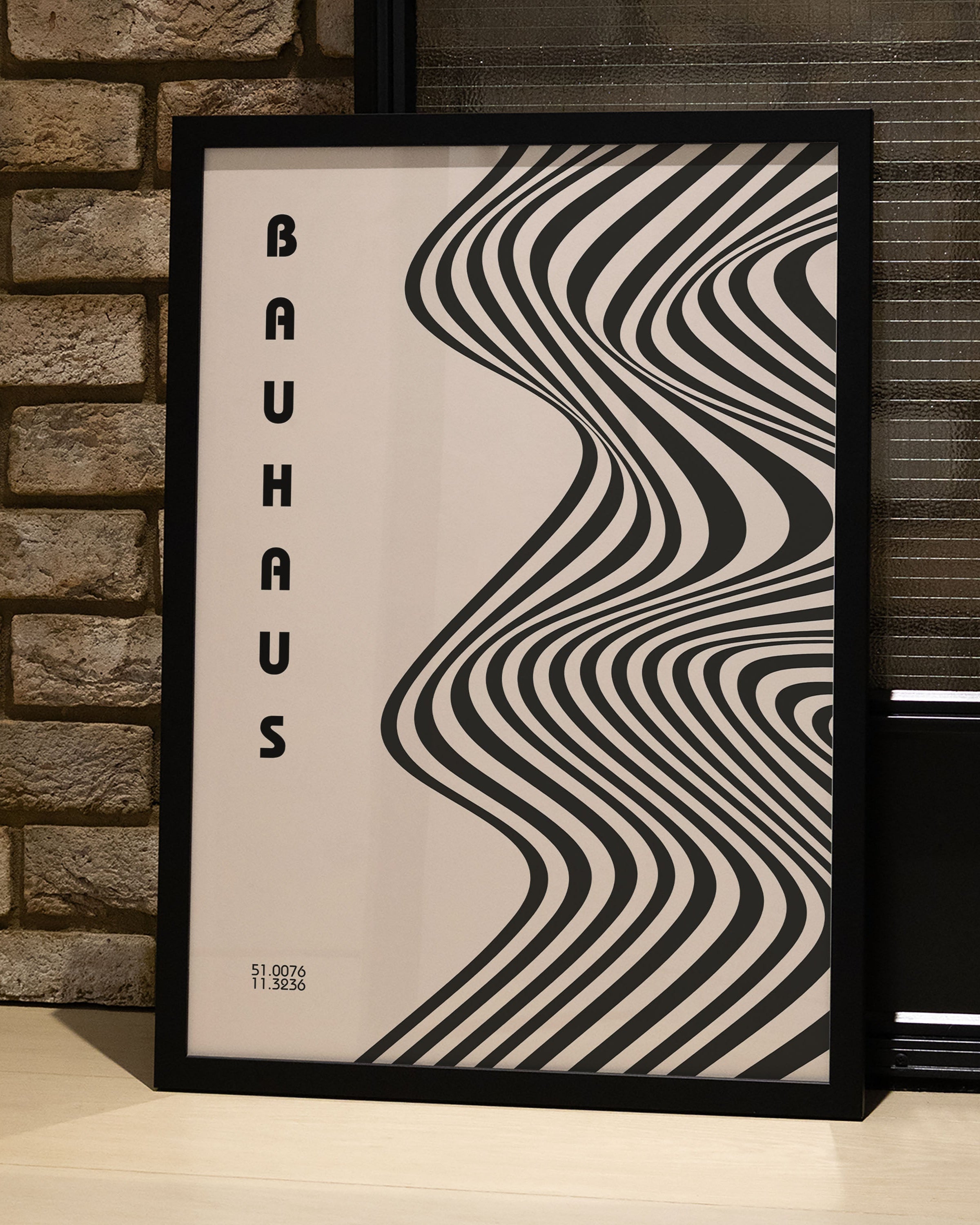 Optik 51.0076° Poster – Print Material Wandbild, moderne Kunst & Fine Art Print von Spawnd, handgefertigt & Made in Germany