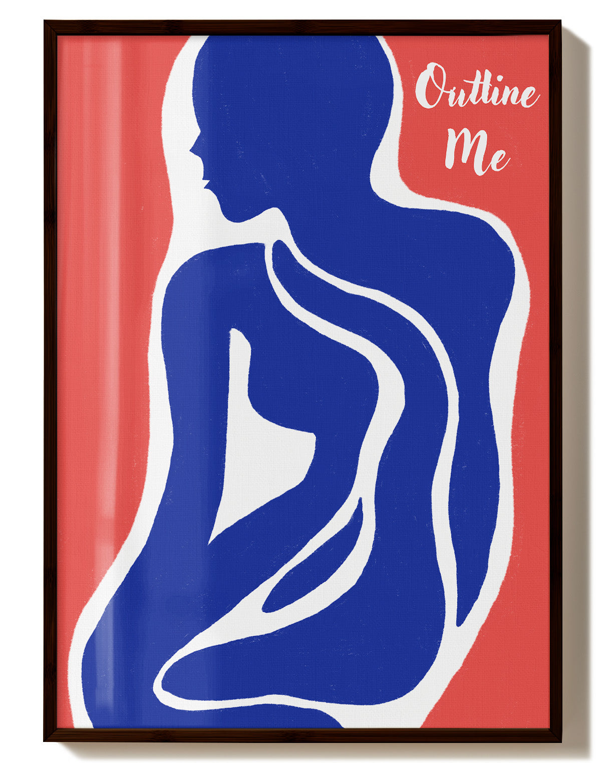 Outline Me Poster – Print Material Wandbild, moderne Kunst & Fine Art Print von Spawnd, handgefertigt & Made in Germany