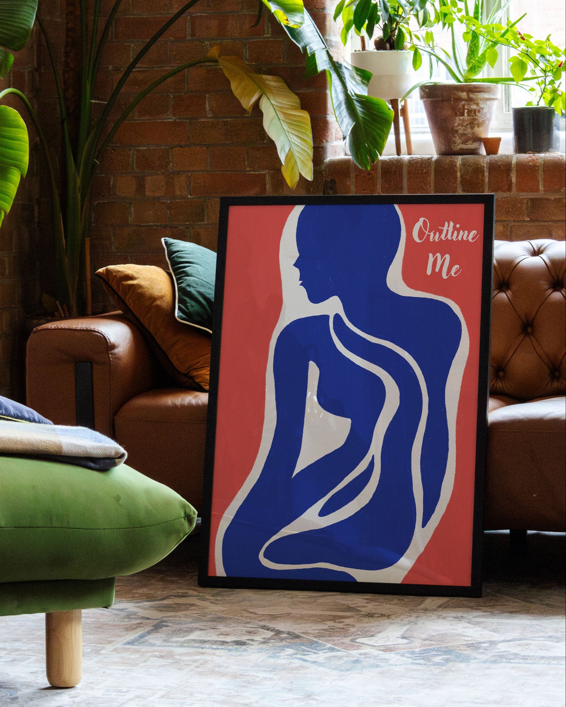 Outline Me Poster – Print Material Wandbild, moderne Kunst & Fine Art Print von Spawnd, handgefertigt & Made in Germany