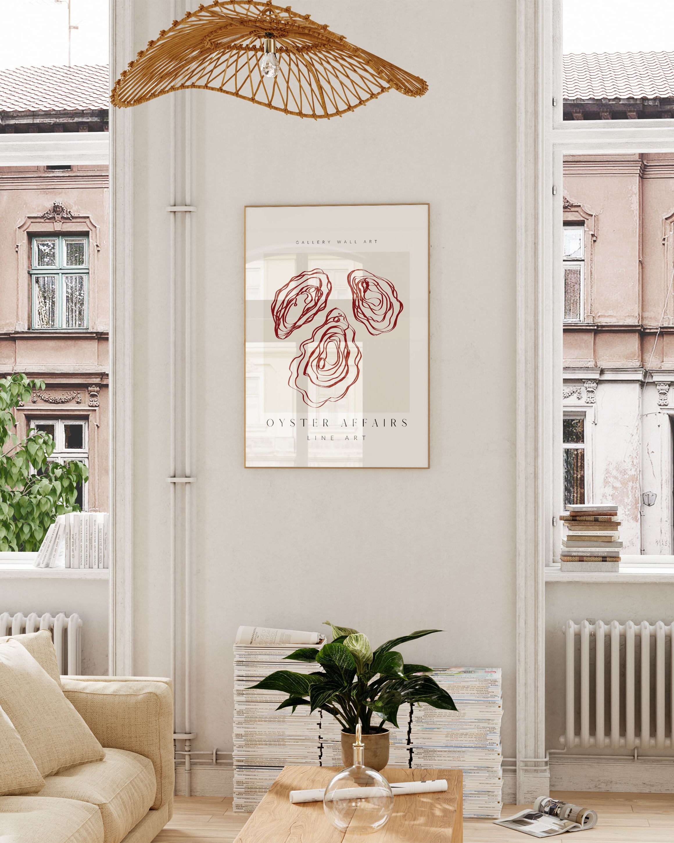 Oyster Affairs Poster – Print Material Wandbild, moderne Kunst & Fine Art Print von Spawnd, handgefertigt & Made in Germany
