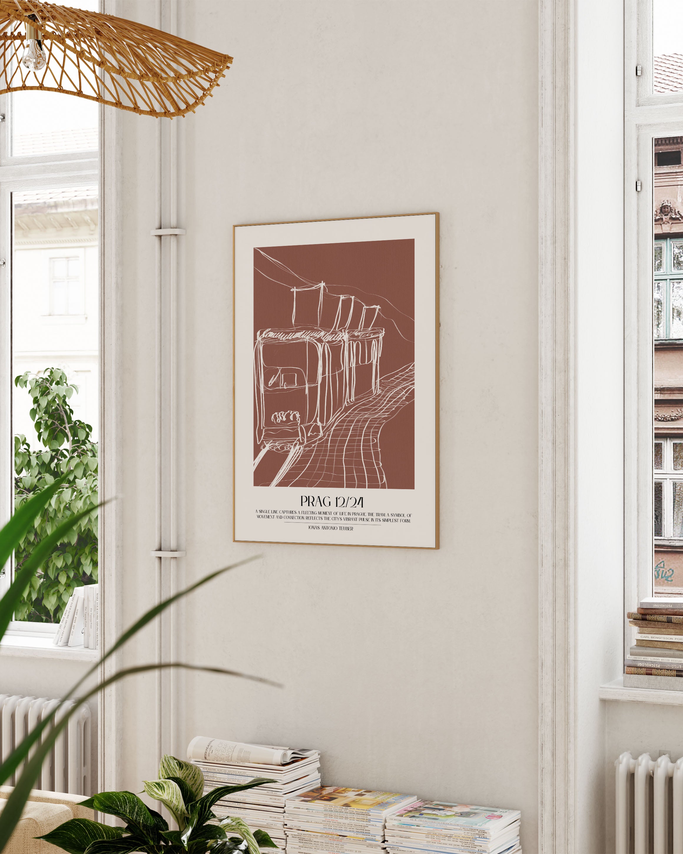 Prag Poster – Print Material Wandbild, moderne Kunst & Fine Art Print von Spawnd, handgefertigt & Made in Germany