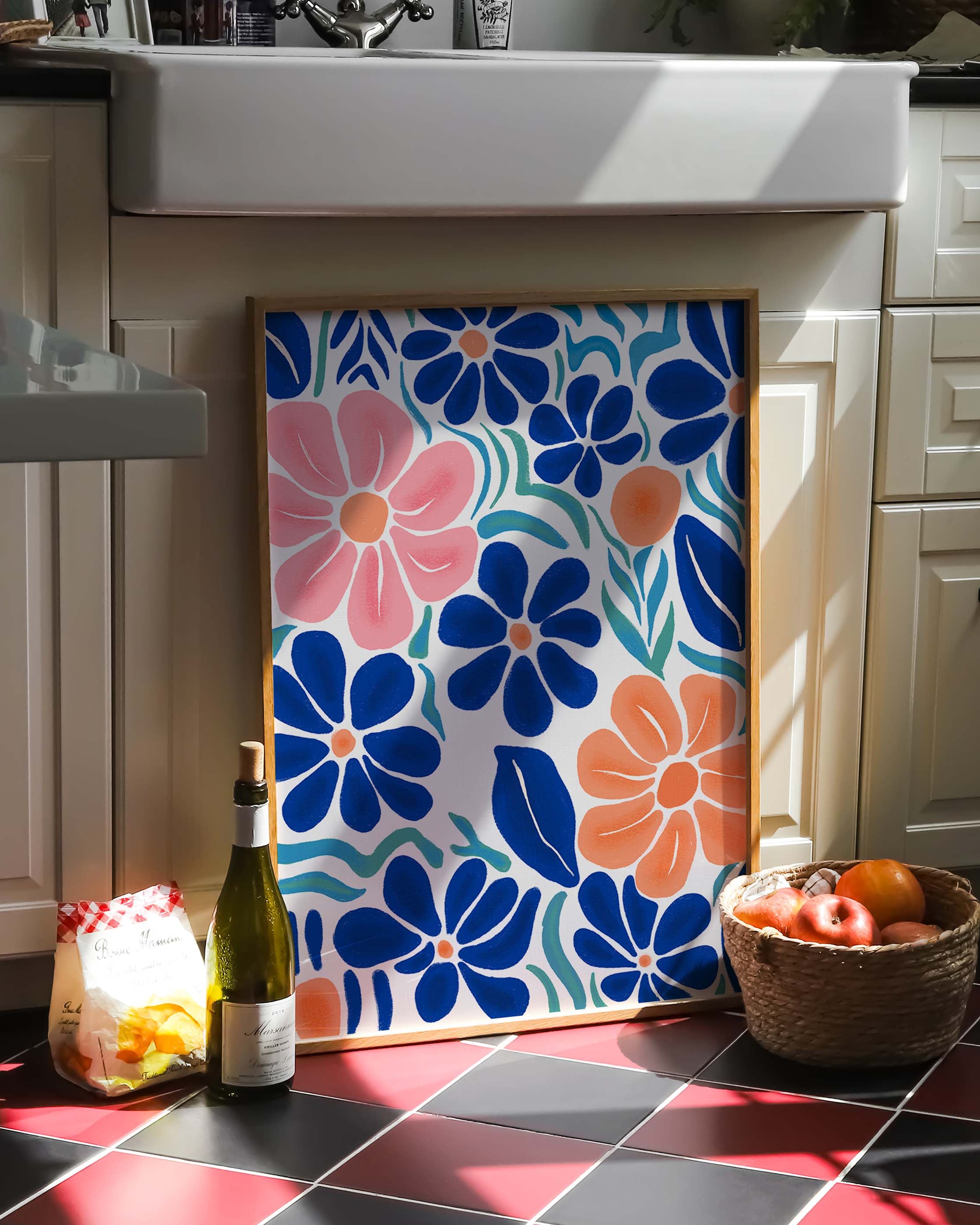 Prairie en Rêve Poster – FineArt Wandbild, moderne Kunst & Fine Art Print von Spawnd, handgefertigt & Made in Germany