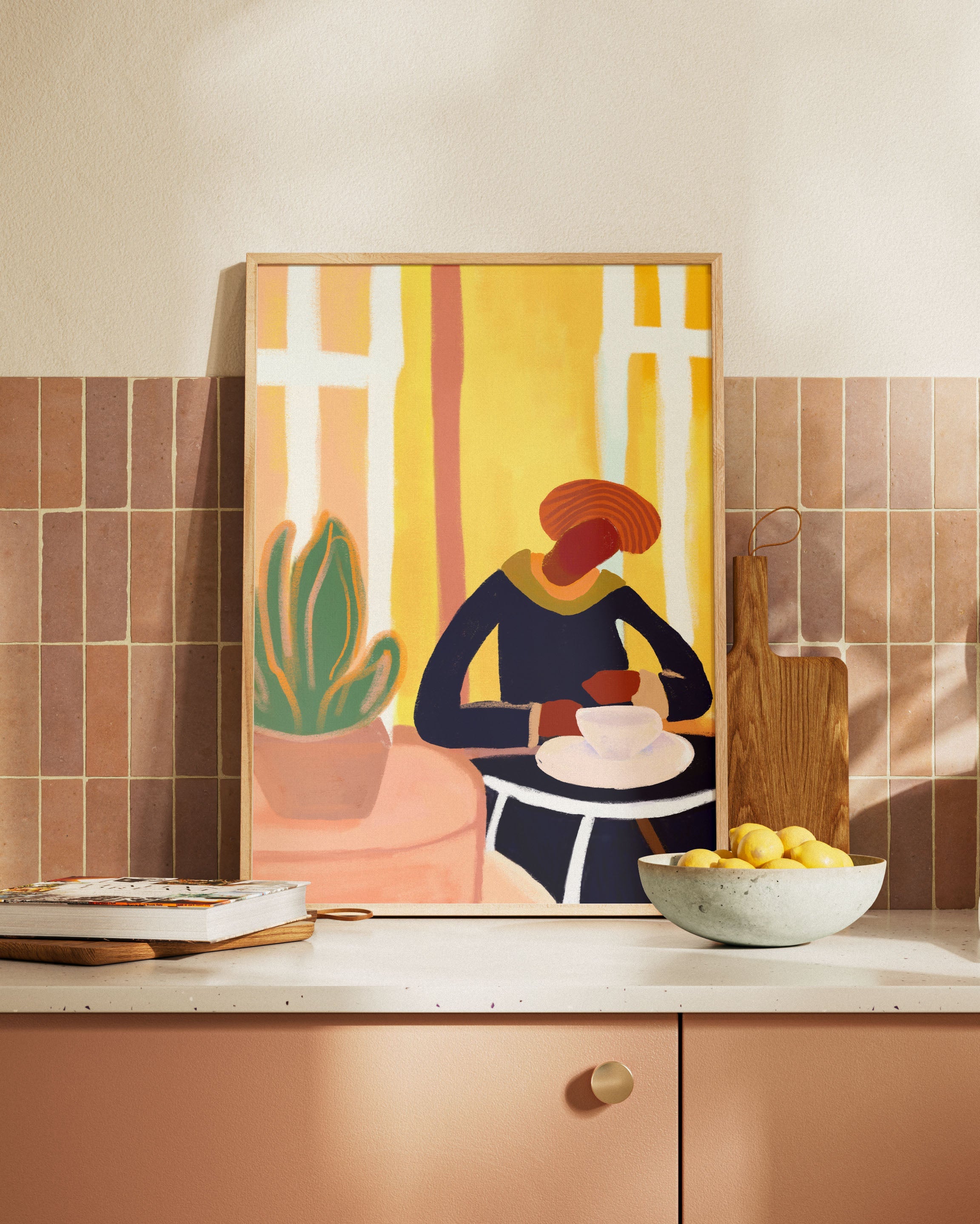 Quiet Thoughts Poster – Print Material Wandbild, moderne Kunst & Fine Art Print von Spawnd, handgefertigt & Made in Germany