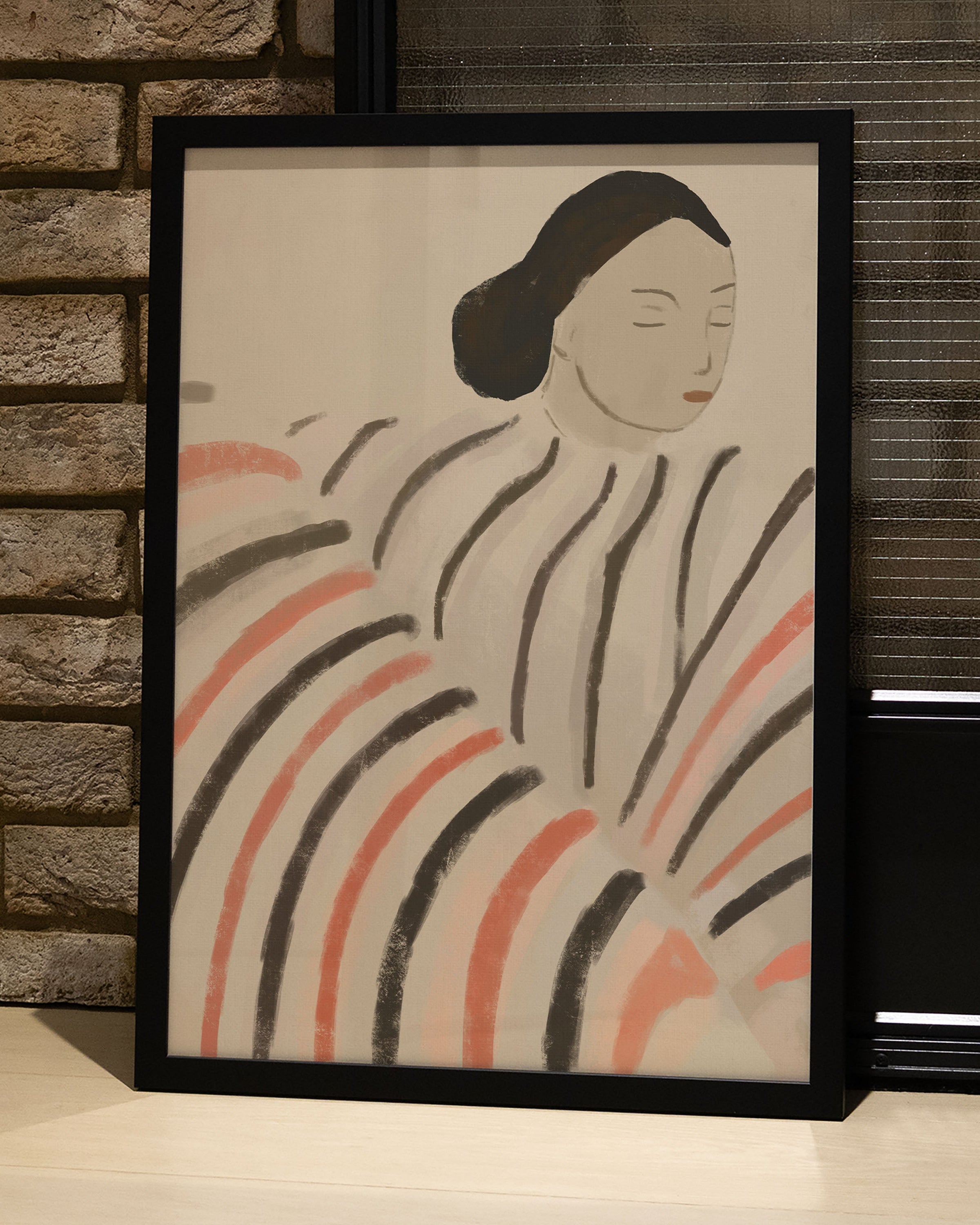 Resting in Rhythm Poster – Print Material Wandbild, moderne Kunst & Fine Art Print von Spawnd, handgefertigt & Made in Germany