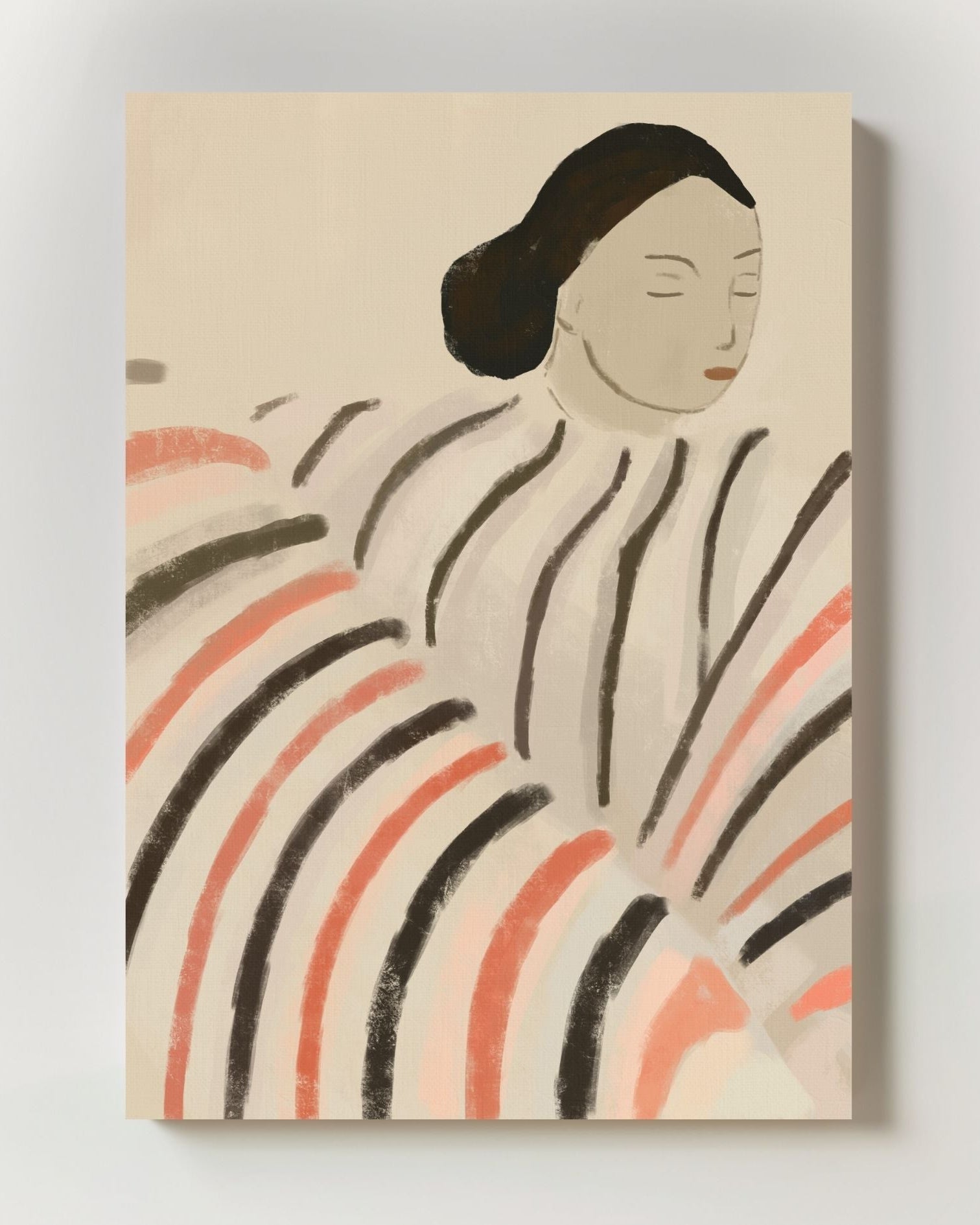 Resting in Rhythm Poster – Print Material Wandbild, moderne Kunst & Fine Art Print von Spawnd, handgefertigt & Made in Germany