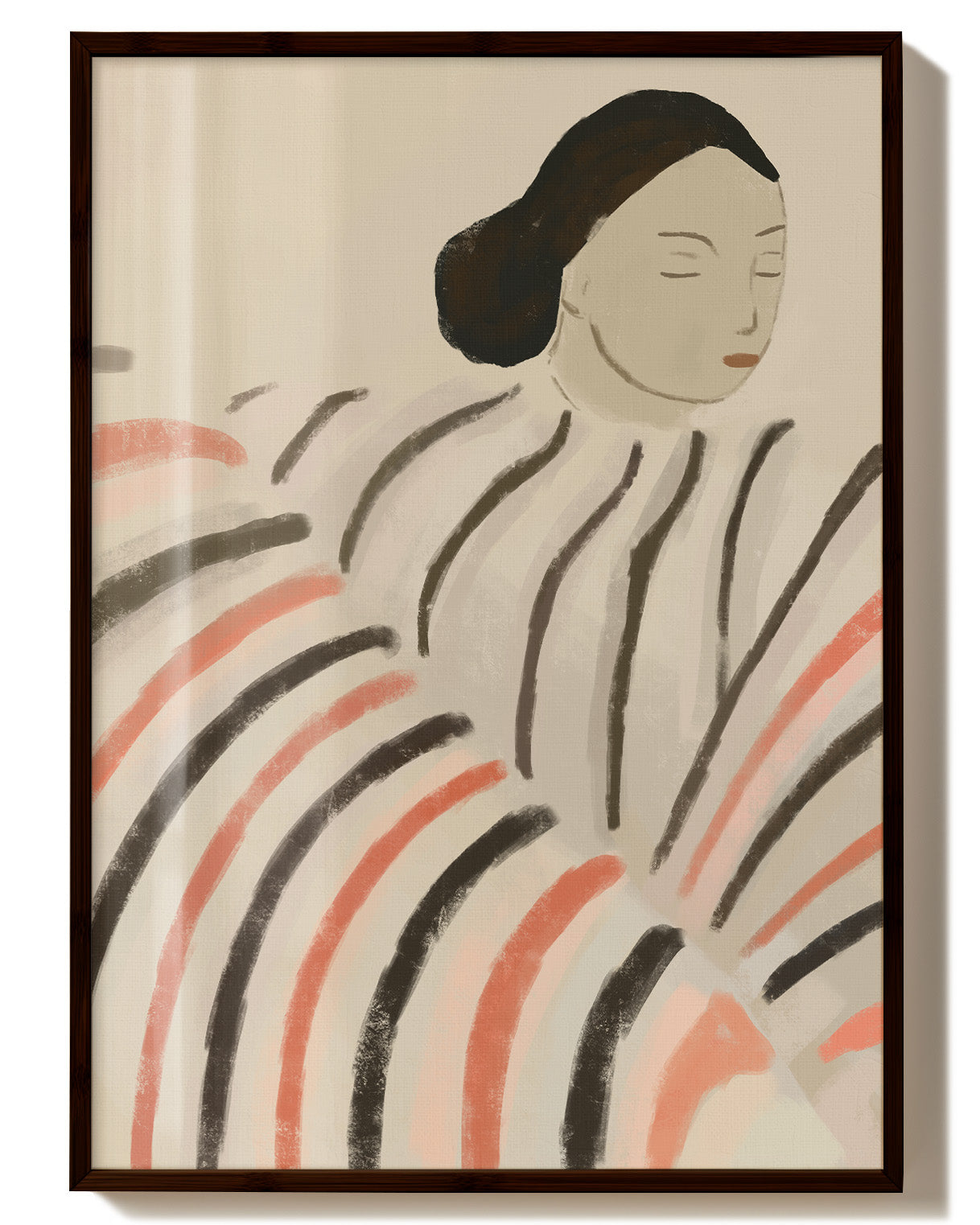 Resting in Rhythm Poster – Print Material Wandbild, moderne Kunst & Fine Art Print von Spawnd, handgefertigt & Made in Germany