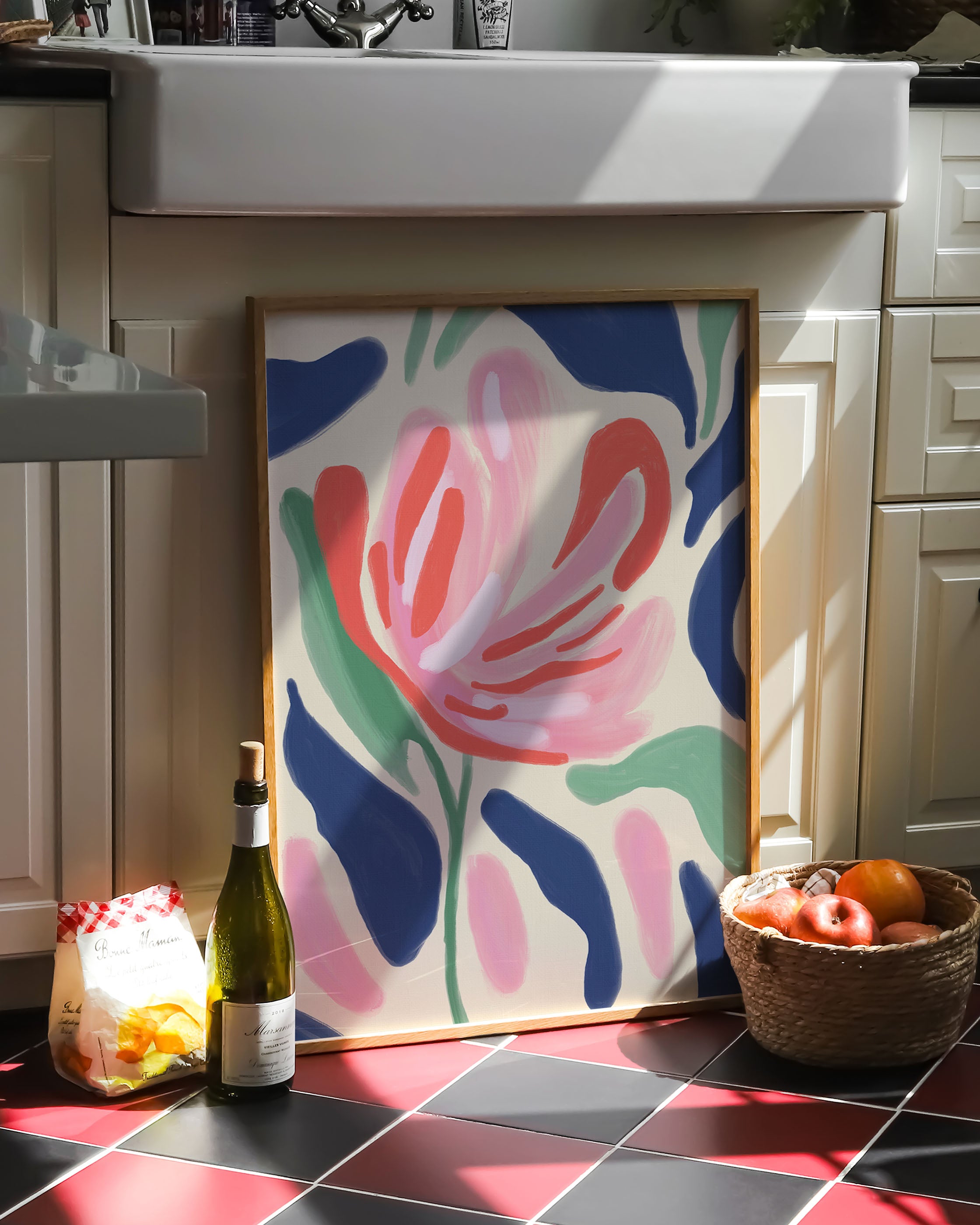 Rêverie Florale Poster – FineArt Wandbild, moderne Kunst & Fine Art Print von Spawnd, handgefertigt & Made in Germany