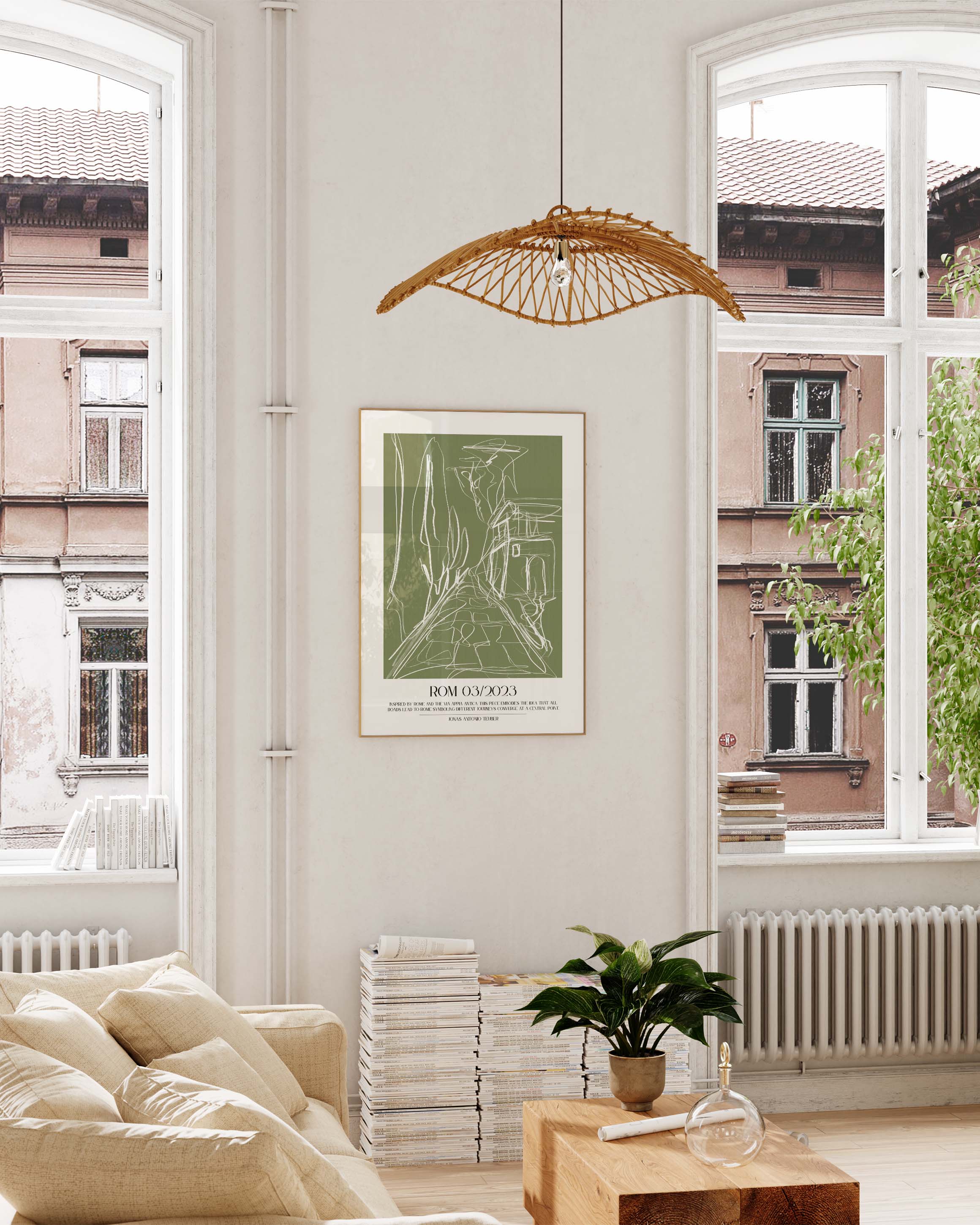 Rom Poster – Print Material Wandbild, moderne Kunst & Fine Art Print von Spawnd, handgefertigt & Made in Germany