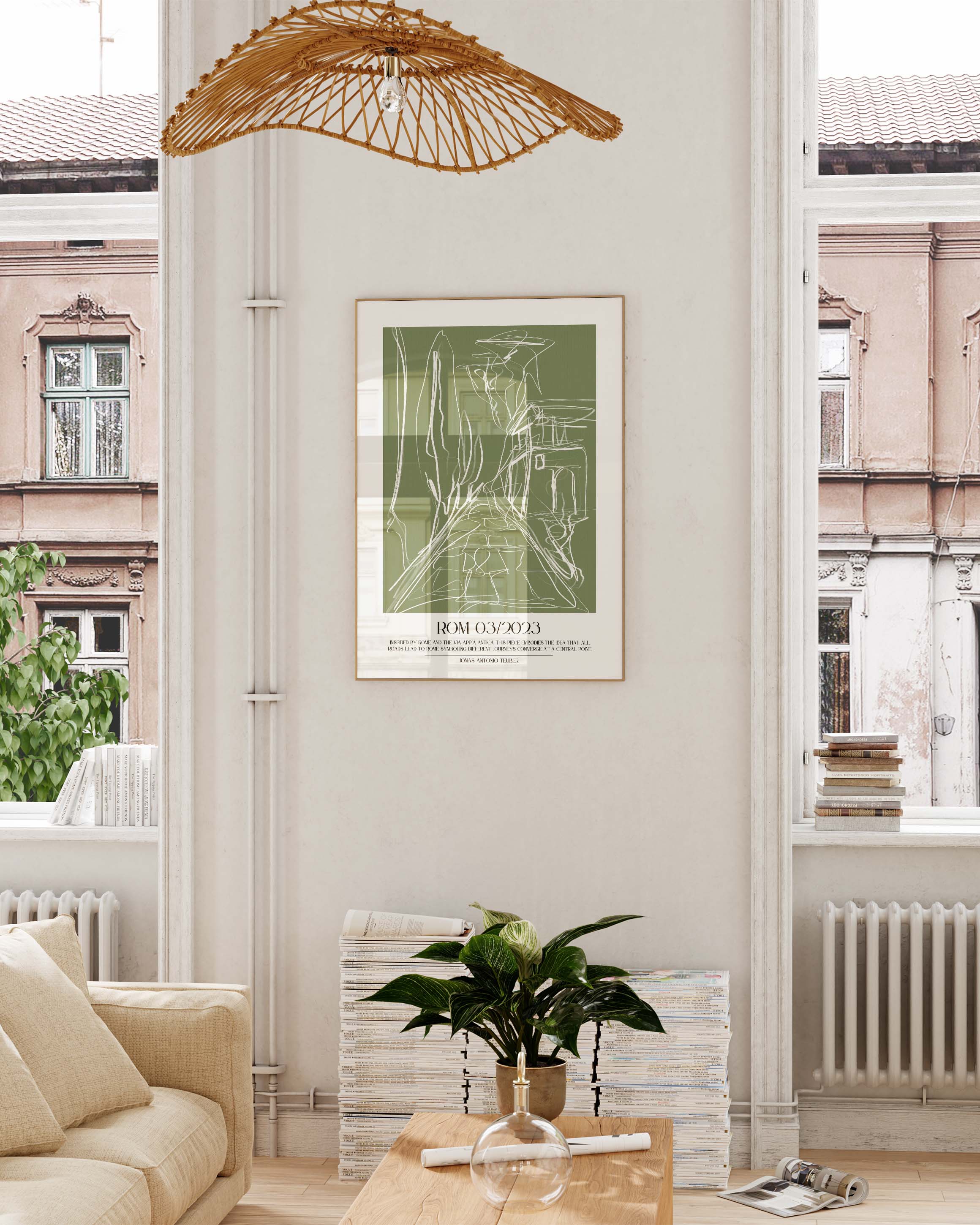 Rom Poster – Print Material Wandbild, moderne Kunst & Fine Art Print von Spawnd, handgefertigt & Made in Germany