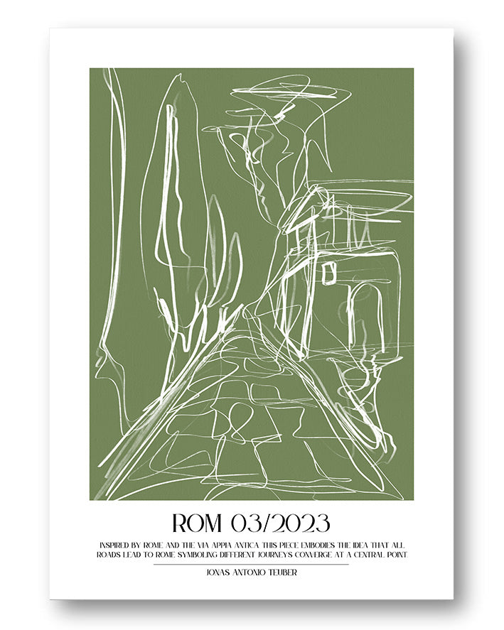 Rom Poster – Print Material Wandbild, moderne Kunst & Fine Art Print von Spawnd, handgefertigt & Made in Germany