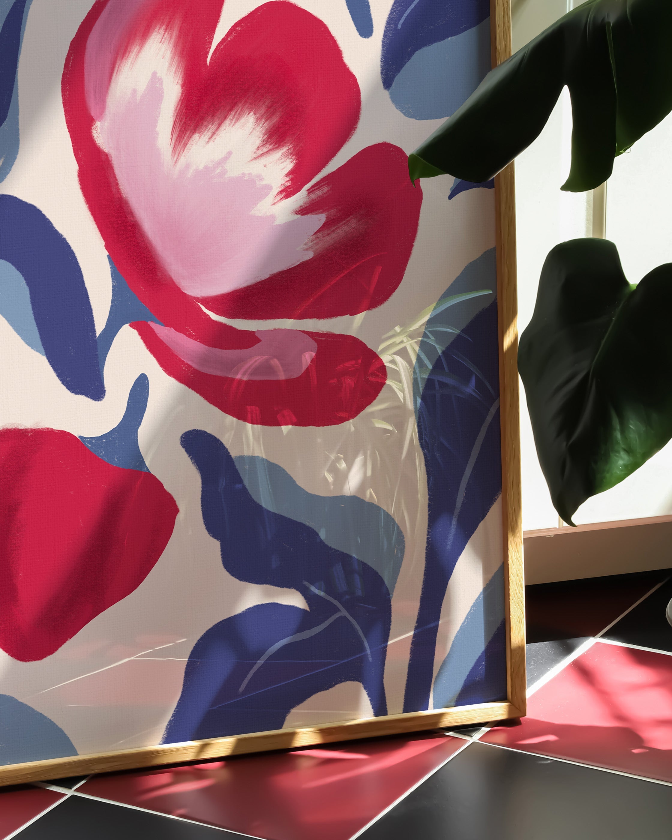 Rouge Éphémère Poster – Print Material Wandbild, moderne Kunst & Fine Art Print von Spawnd, handgefertigt & Made in Germany