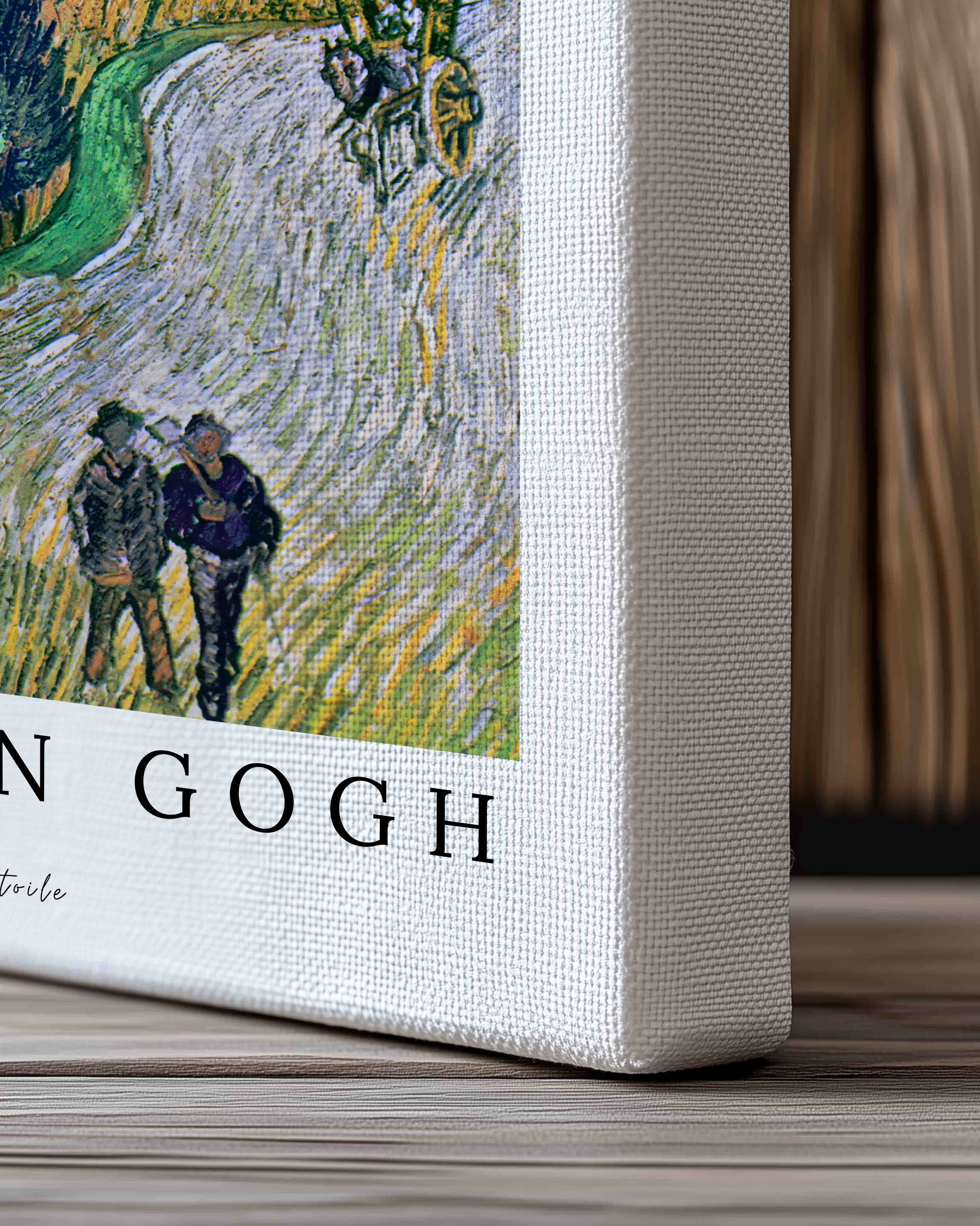 Route avec cyprès et étoile Poster – Print Material Wandbild, moderne Kunst & Fine Art Print von Spawnd, handgefertigt & Made in Germany