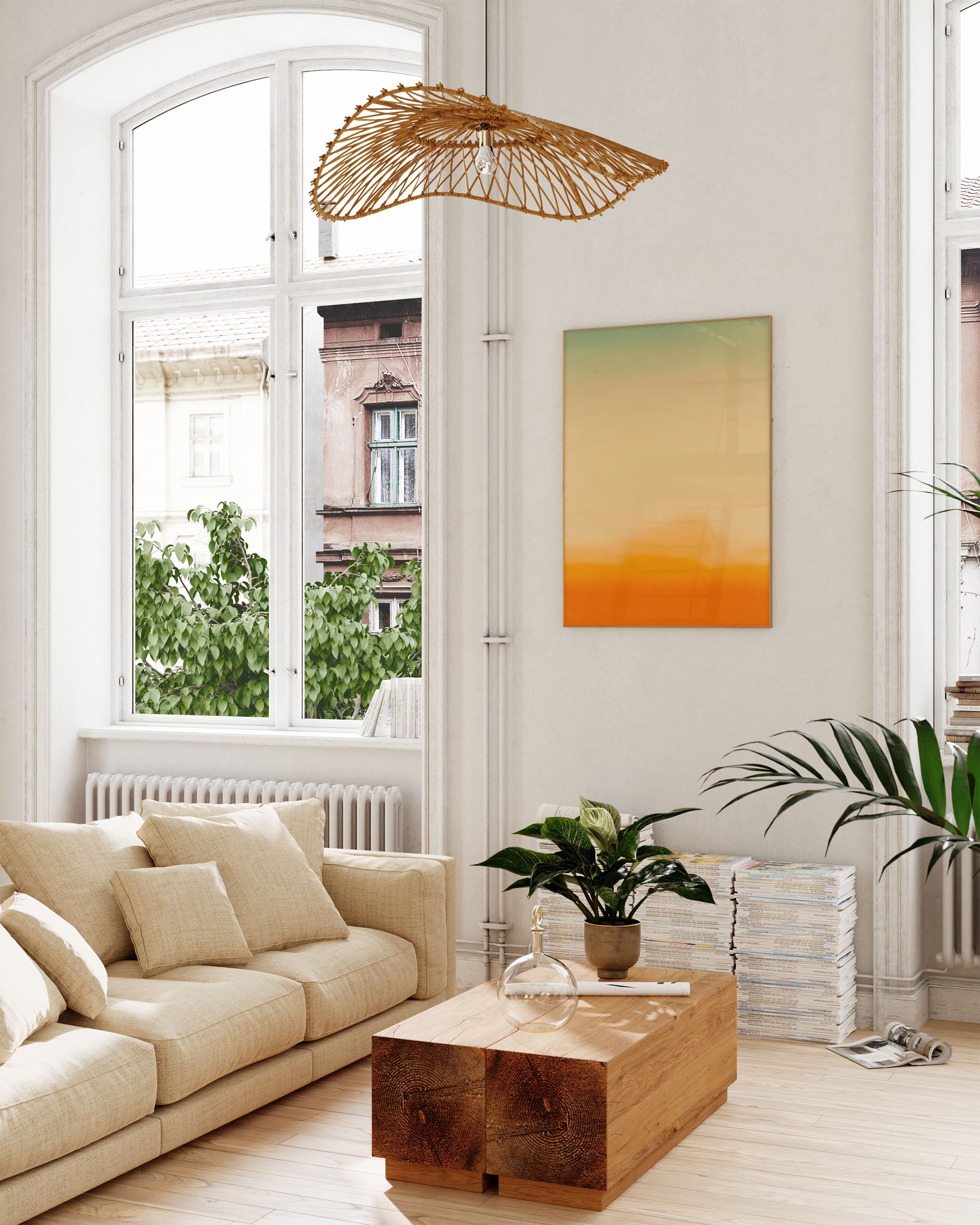 Sahara Poster – Print Material Wandbild, moderne Kunst & Fine Art Print von Spawnd, handgefertigt & Made in Germany