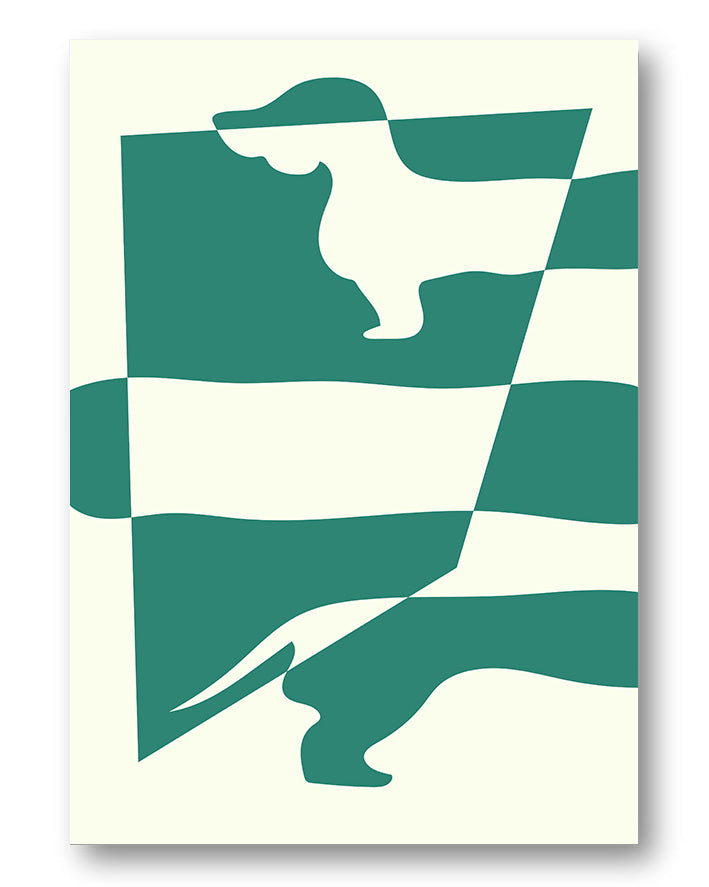 Sausage Poster – Print Material Wandbild, moderne Kunst & Fine Art Print von Spawnd, handgefertigt & Made in Germany