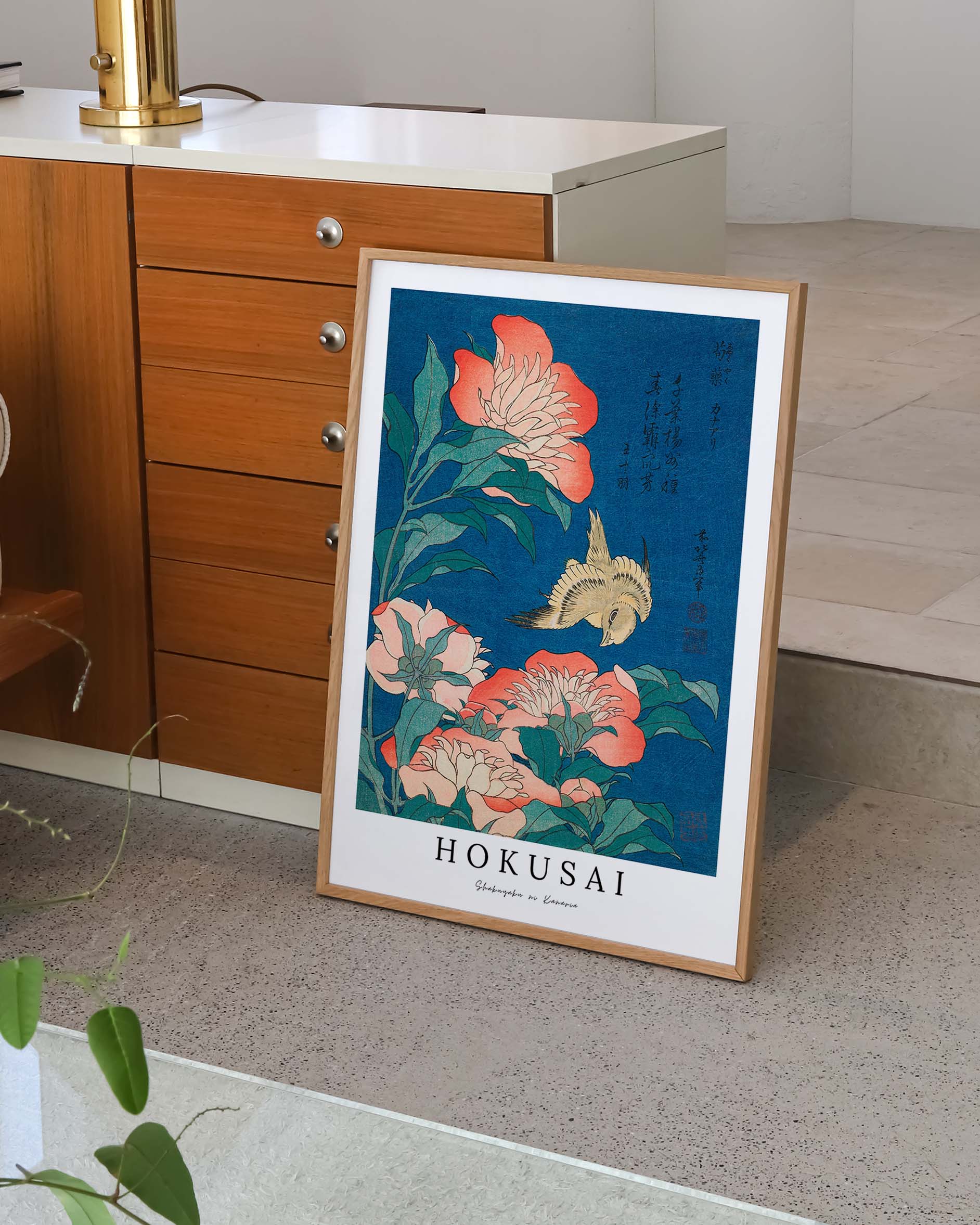 Shakuyaku ni Kanaria Poster – Print Material Wandbild, moderne Kunst & Fine Art Print von Spawnd, handgefertigt & Made in Germany