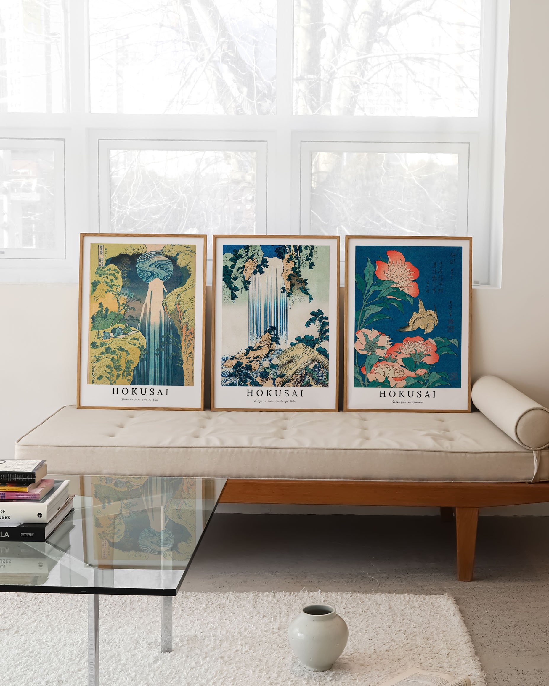 Shakuyaku ni Kanaria Poster – Print Material Wandbild, moderne Kunst & Fine Art Print von Spawnd, handgefertigt & Made in Germany