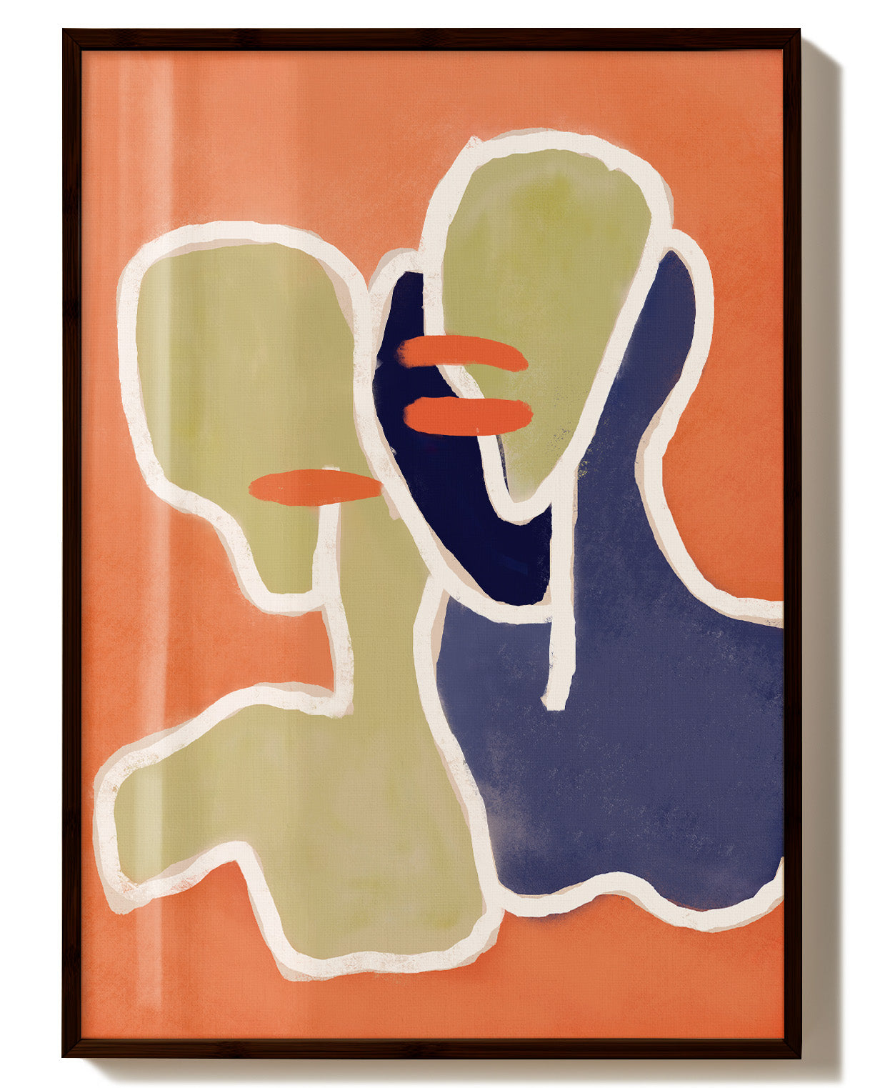 Siblings Poster – FineArt Wandbild, moderne Kunst & Fine Art Print von Spawnd, handgefertigt & Made in Germany