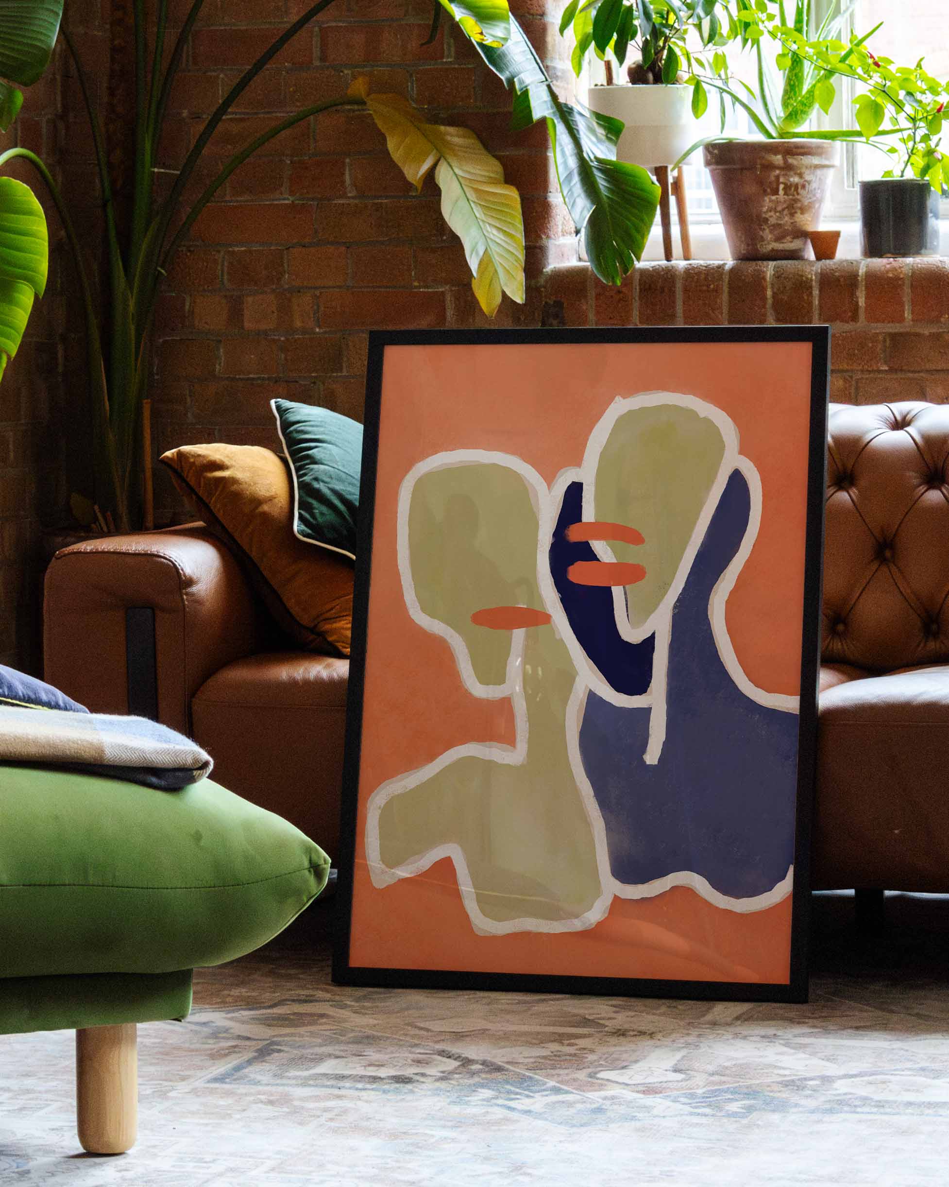 Siblings Poster – FineArt Wandbild, moderne Kunst & Fine Art Print von Spawnd, handgefertigt & Made in Germany