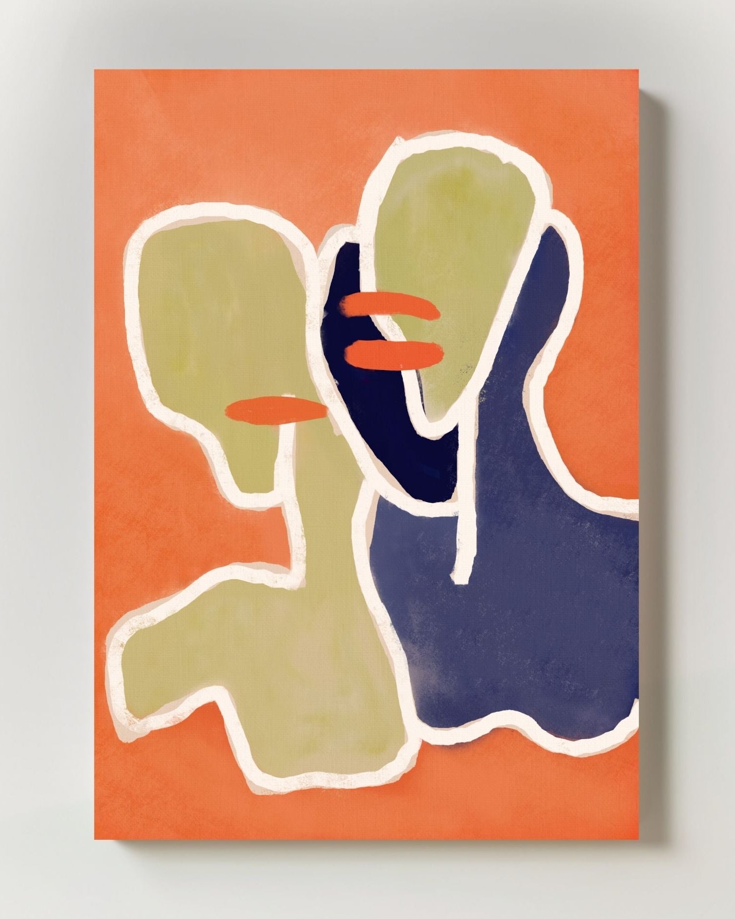 Siblings Poster – FineArt Wandbild, moderne Kunst & Fine Art Print von Spawnd, handgefertigt & Made in Germany