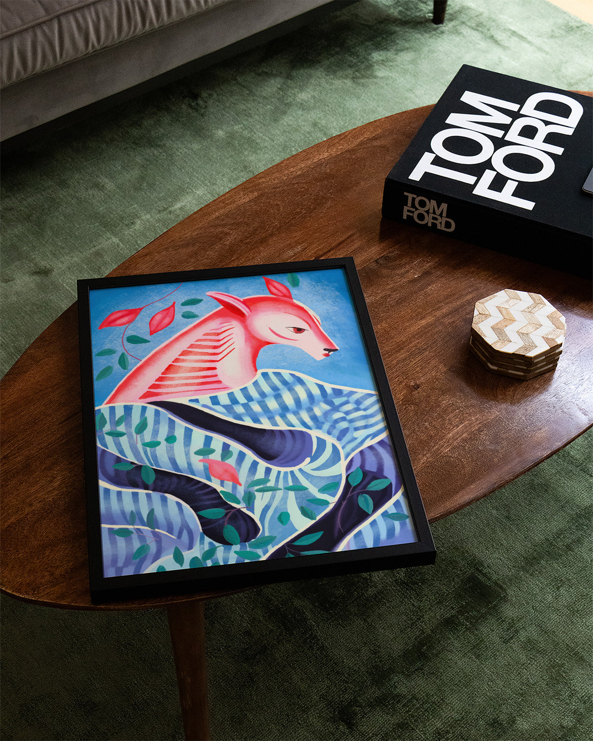 Silent Guardian Poster – Print Material Wandbild, moderne Kunst & Fine Art Print von Spawnd, handgefertigt & Made in Germany