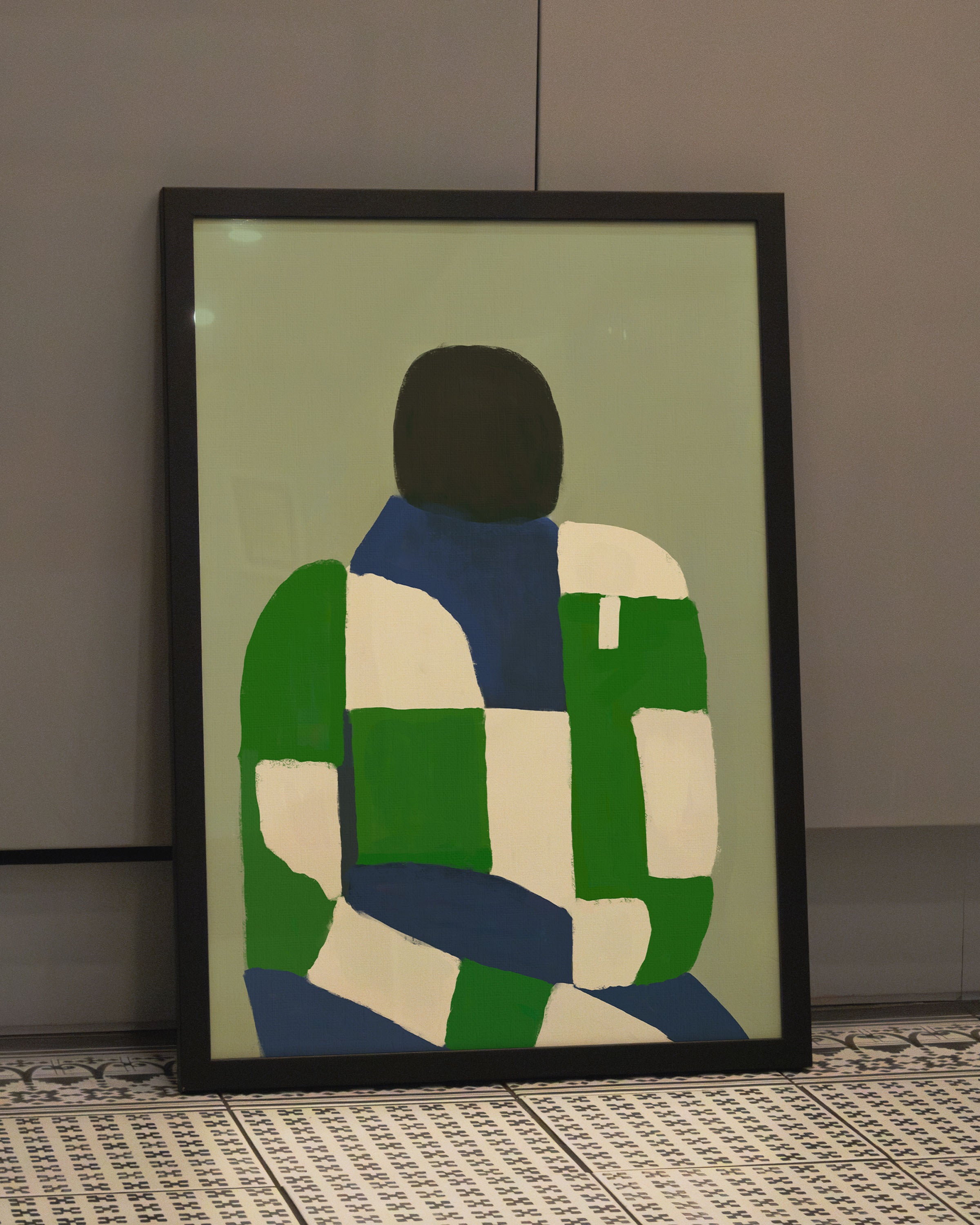 Silent Posture Poster – Print Material Wandbild, moderne Kunst & Fine Art Print von Spawnd, handgefertigt & Made in Germany