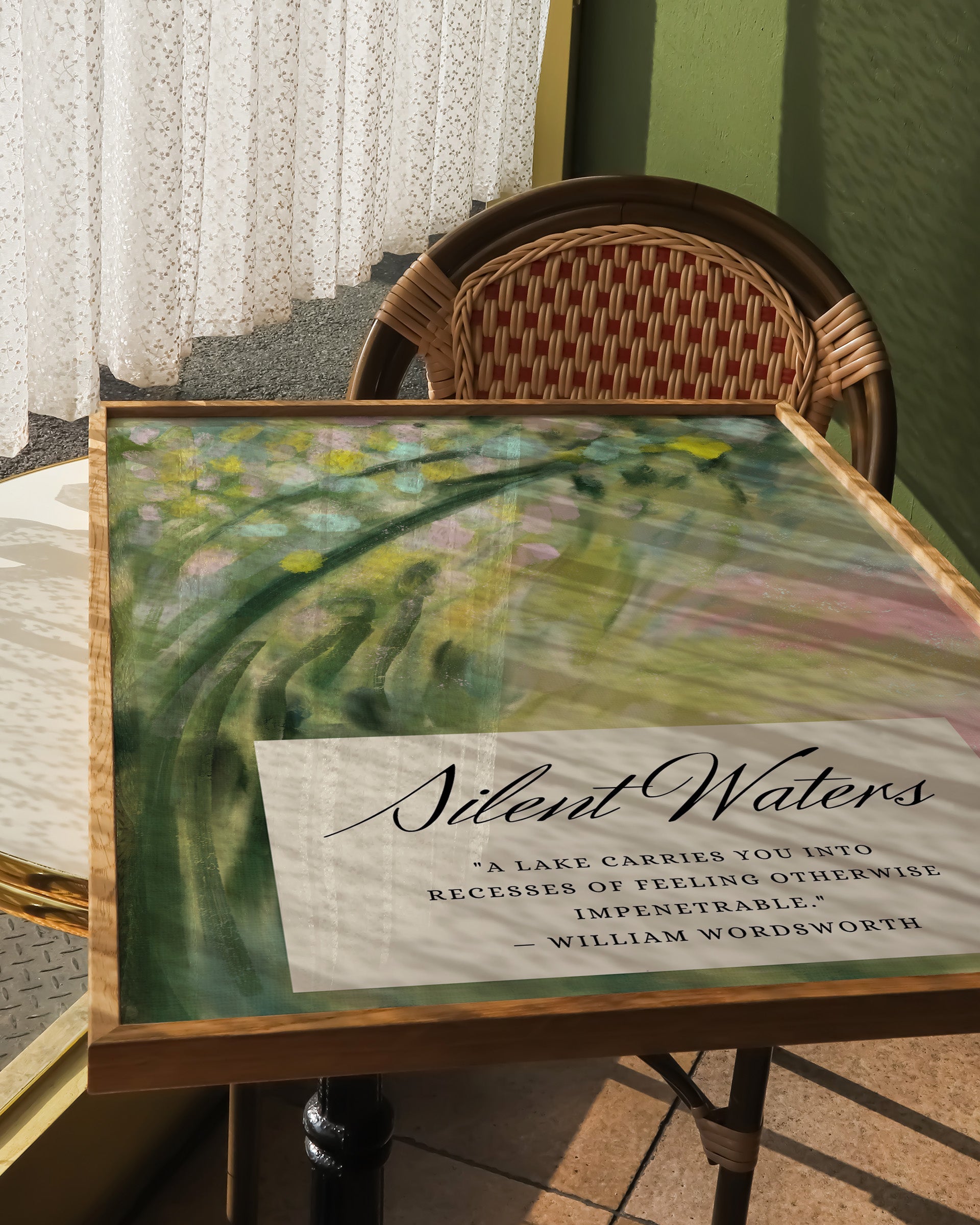 Silent Water Poster – Print Material Wandbild, moderne Kunst & Fine Art Print von Spawnd, handgefertigt & Made in Germany