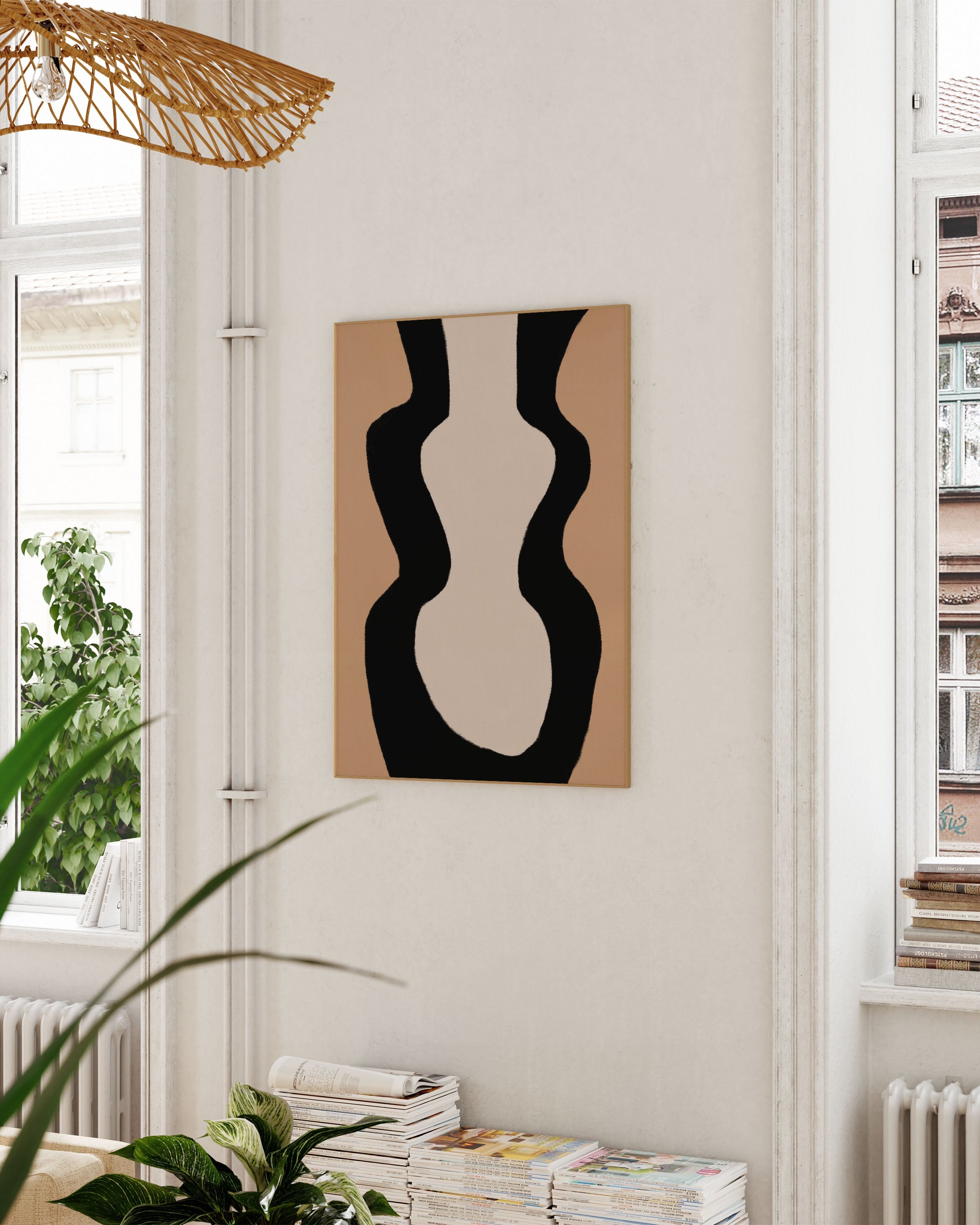 Silhuett Poster – Print Material Wandbild, moderne Kunst & Fine Art Print von Spawnd, handgefertigt & Made in Germany