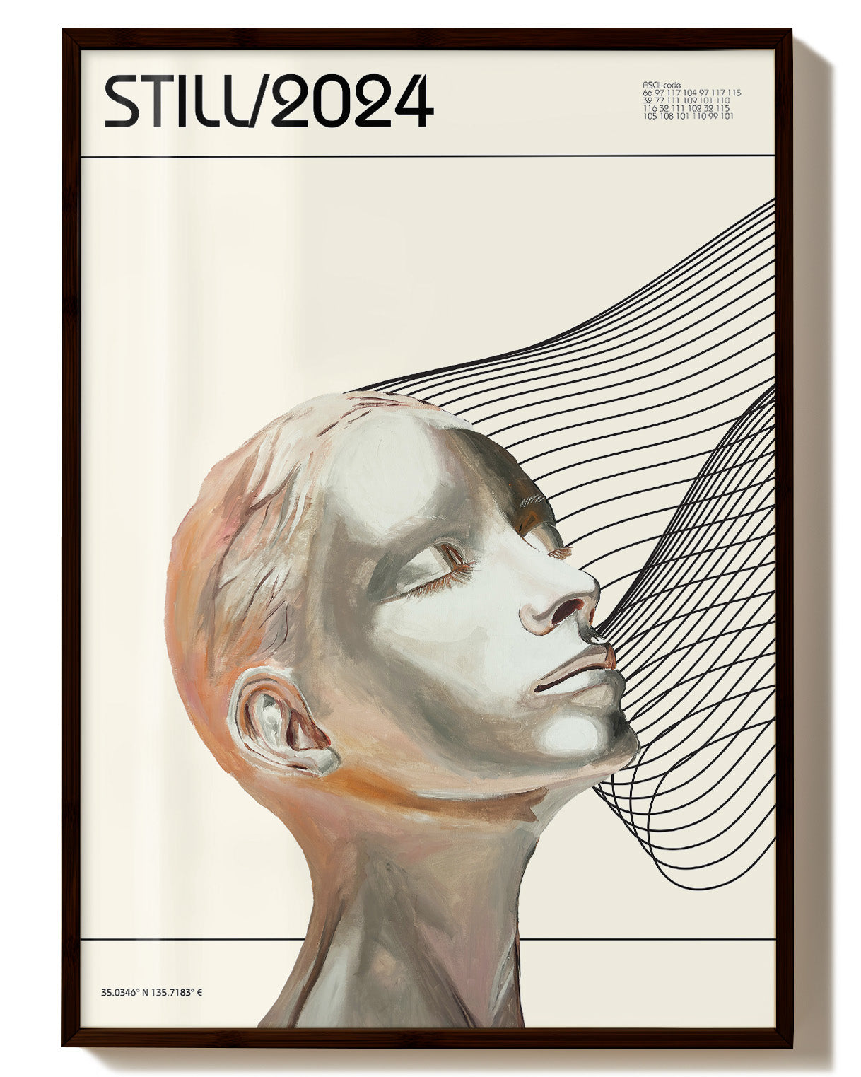 Still/2024 Poster – Print Material Wandbild, moderne Kunst & Fine Art Print von Spawnd, handgefertigt & Made in Germany