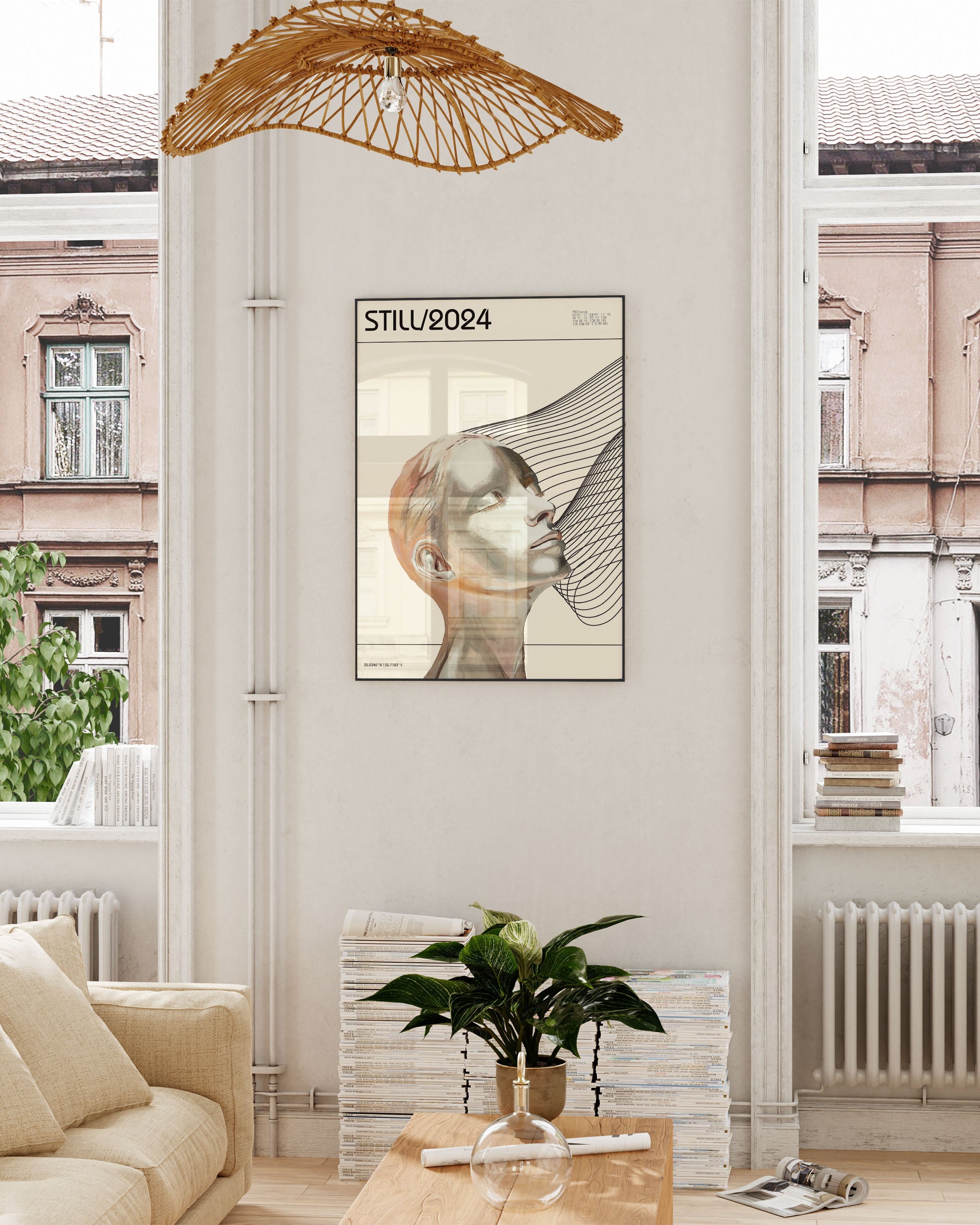 Still/2024 Poster – Print Material Wandbild, moderne Kunst & Fine Art Print von Spawnd, handgefertigt & Made in Germany