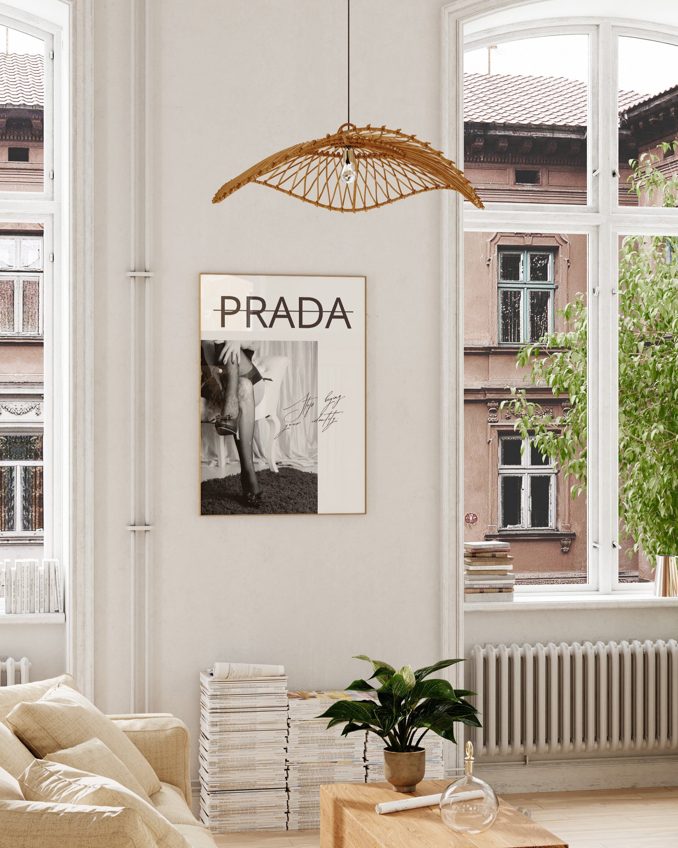 Stop buying your Identity Poster – Print Material Wandbild, moderne Kunst & Fine Art Print von Spawnd, handgefertigt & Made in Germany