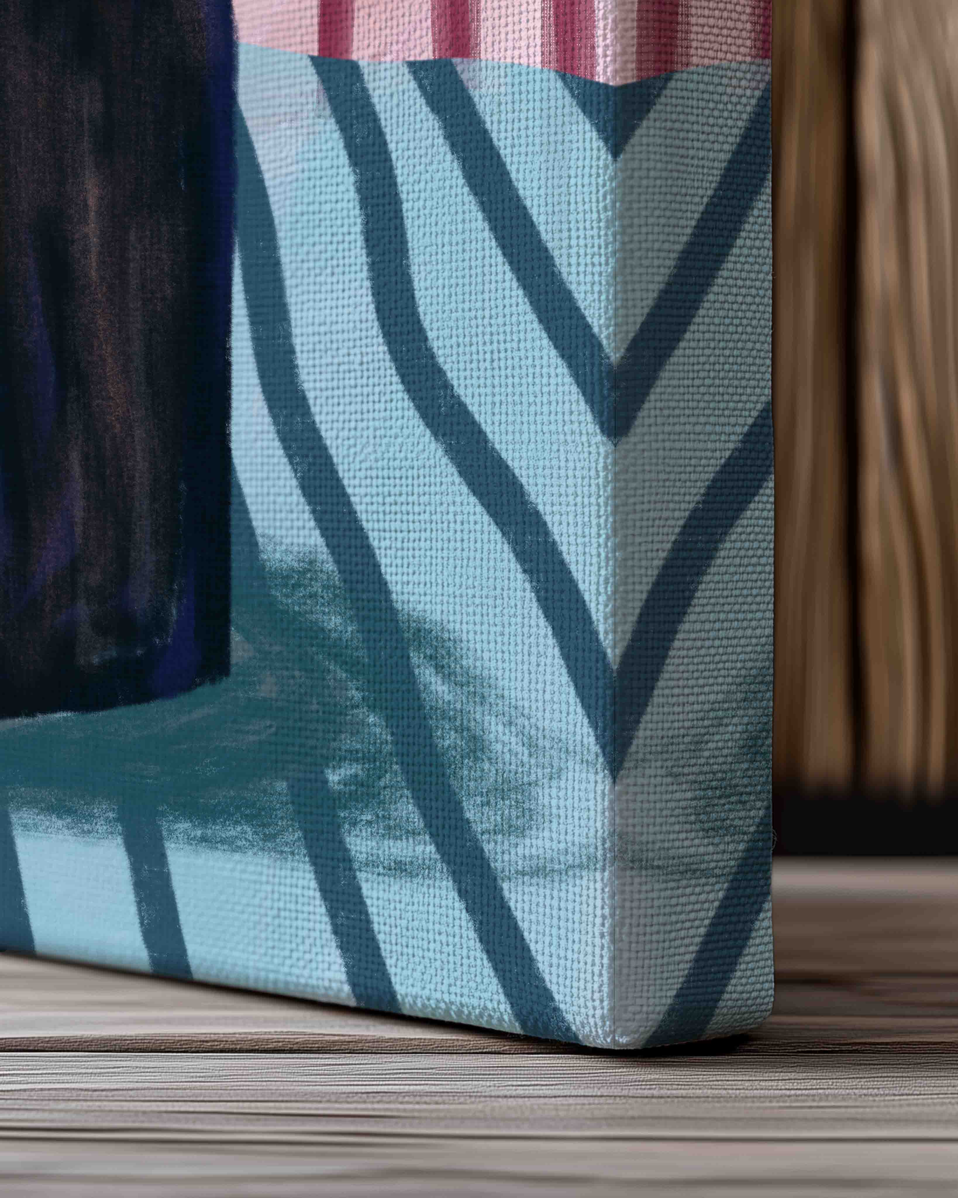 Striped Botany Poster – Print Material Wandbild, moderne Kunst & Fine Art Print von Spawnd, handgefertigt & Made in Germany