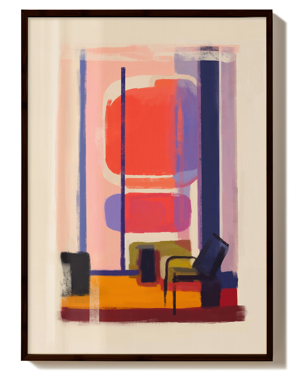 Terminal Poster – Print Material Wandbild, moderne Kunst & Fine Art Print von Spawnd, handgefertigt & Made in Germany