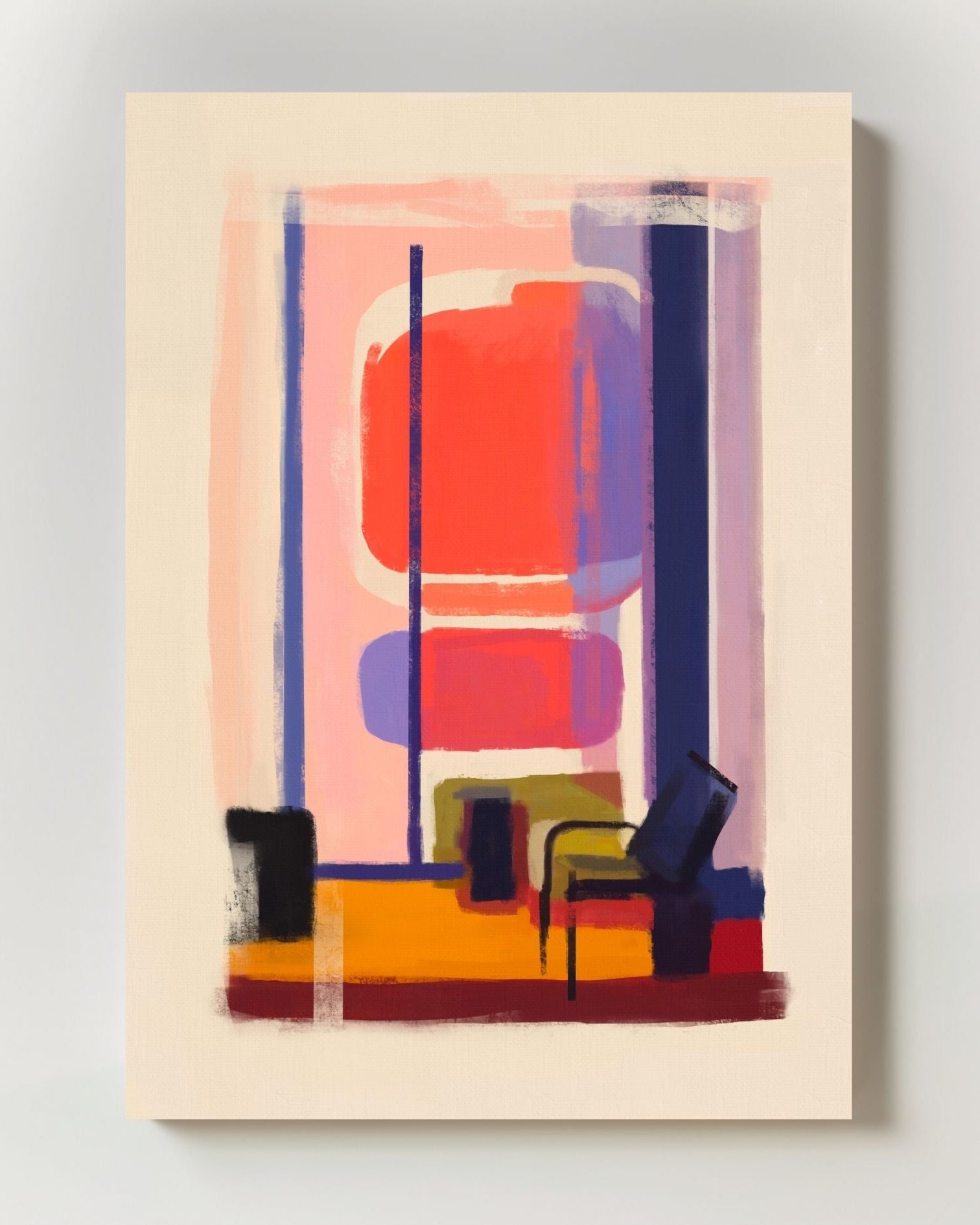 Terminal Poster – Print Material Wandbild, moderne Kunst & Fine Art Print von Spawnd, handgefertigt & Made in Germany