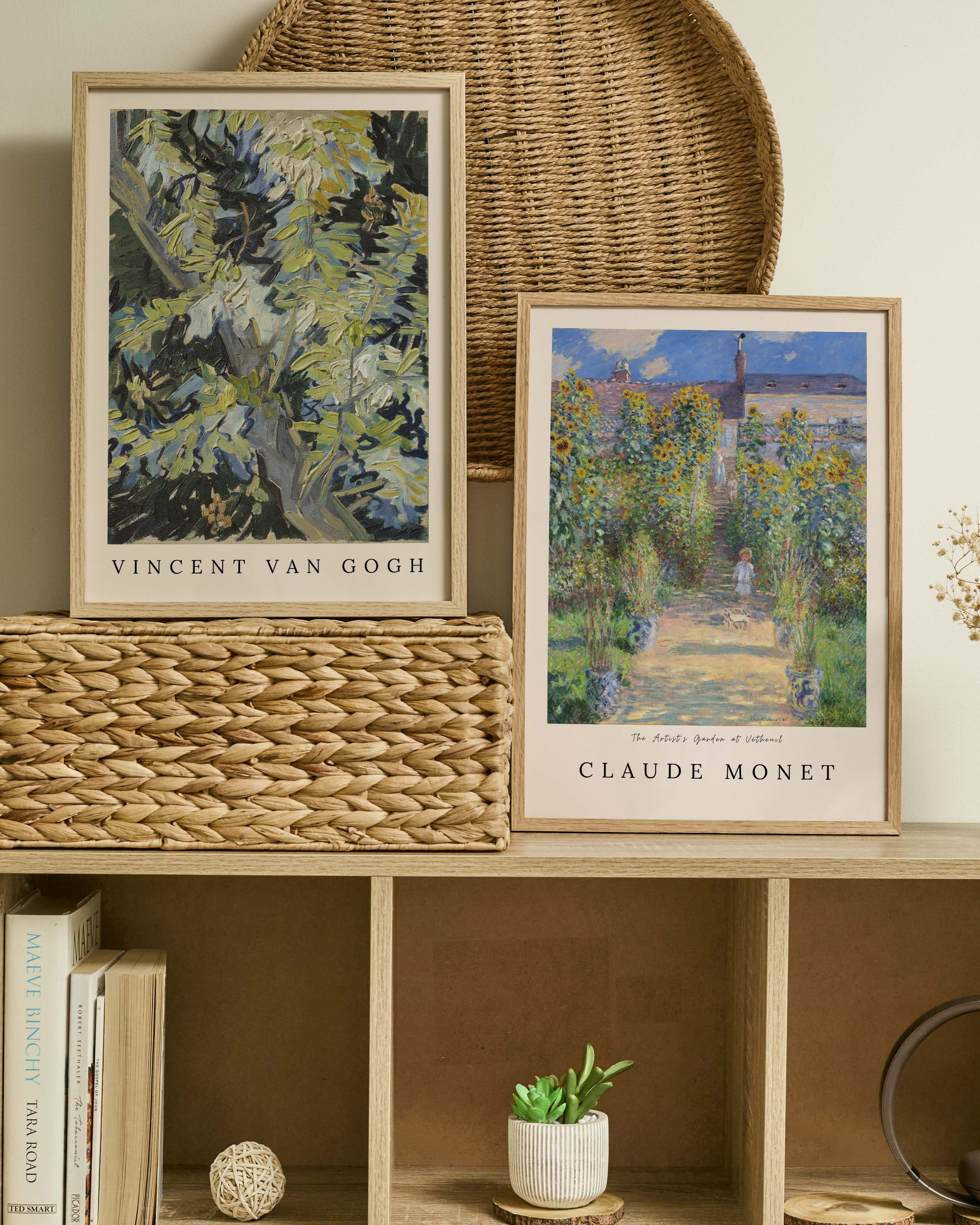 The Artist’s Garden at Vétheuil Poster – FineArt Wandbild, moderne Kunst & Fine Art Print von Spawnd, handgefertigt & Made in Germany