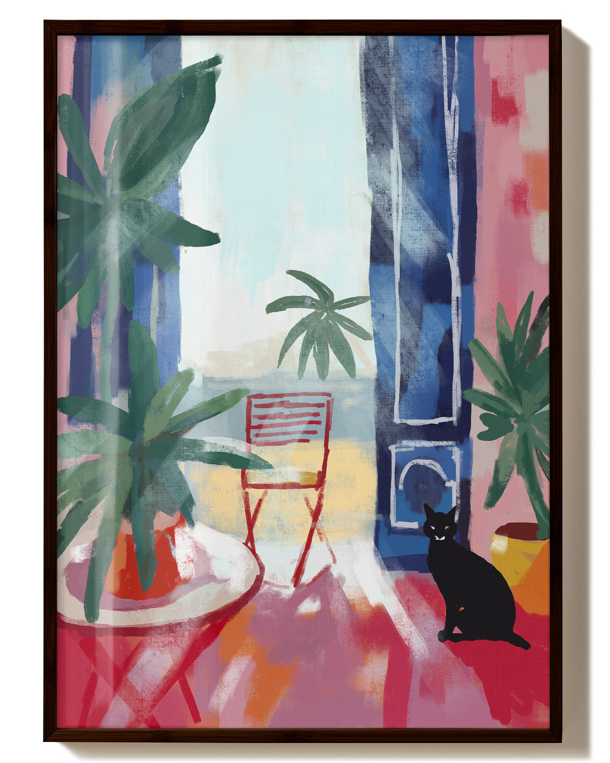 The Cat owns this Place Poster – Print Material Wandbild, moderne Kunst & Fine Art Print von Spawnd, handgefertigt & Made in Germany
