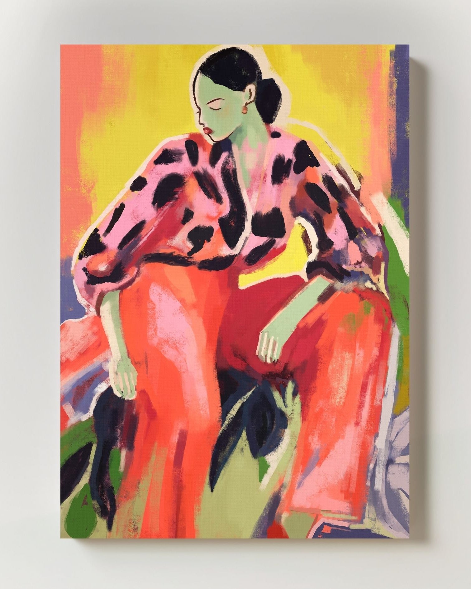 The Floor is Thinking Poster – Print Material Wandbild, moderne Kunst & Fine Art Print von Spawnd, handgefertigt & Made in Germany