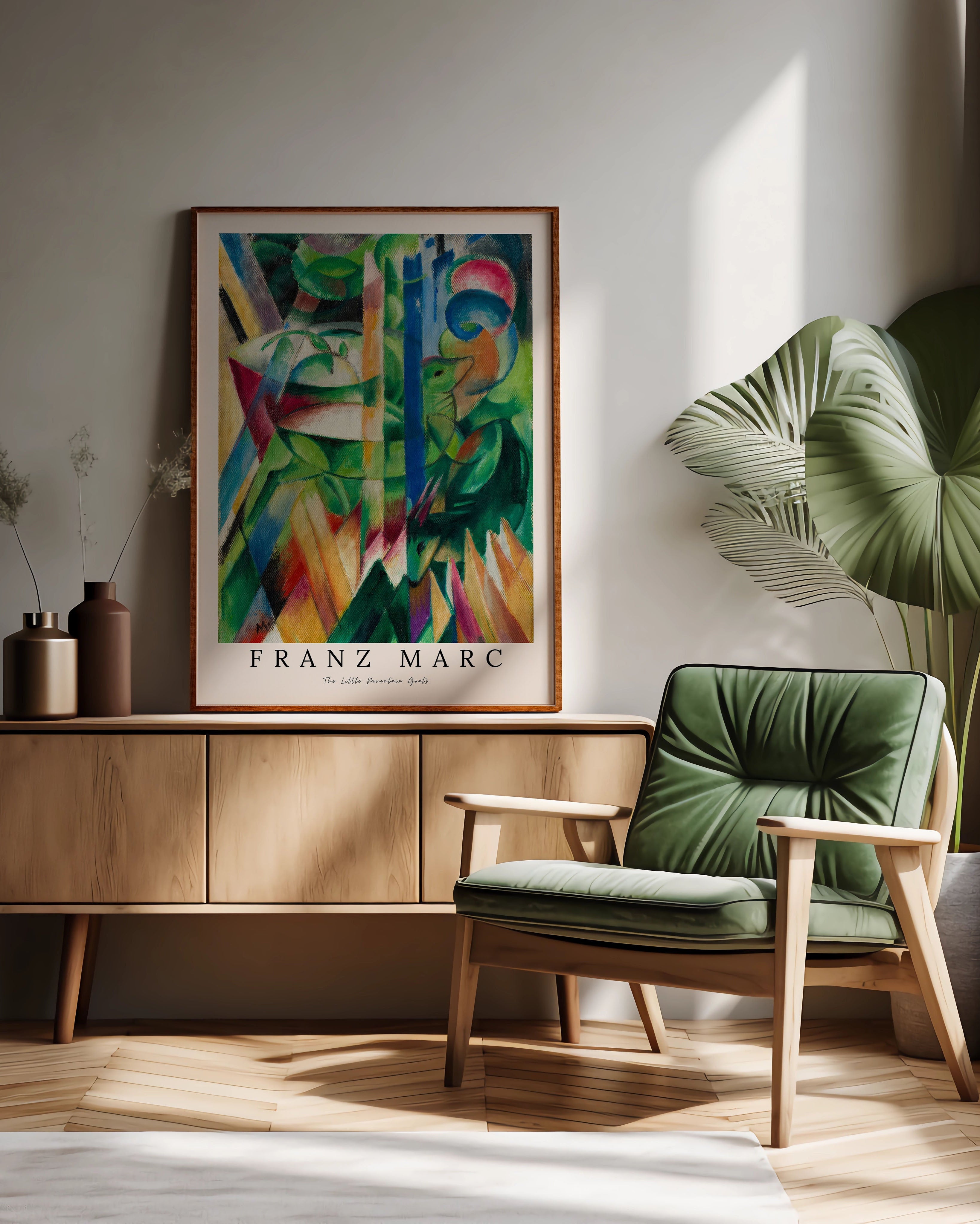 The little Mountain Goats Poster – FineArt Wandbild, moderne Kunst & Fine Art Print von Spawnd, handgefertigt & Made in Germany