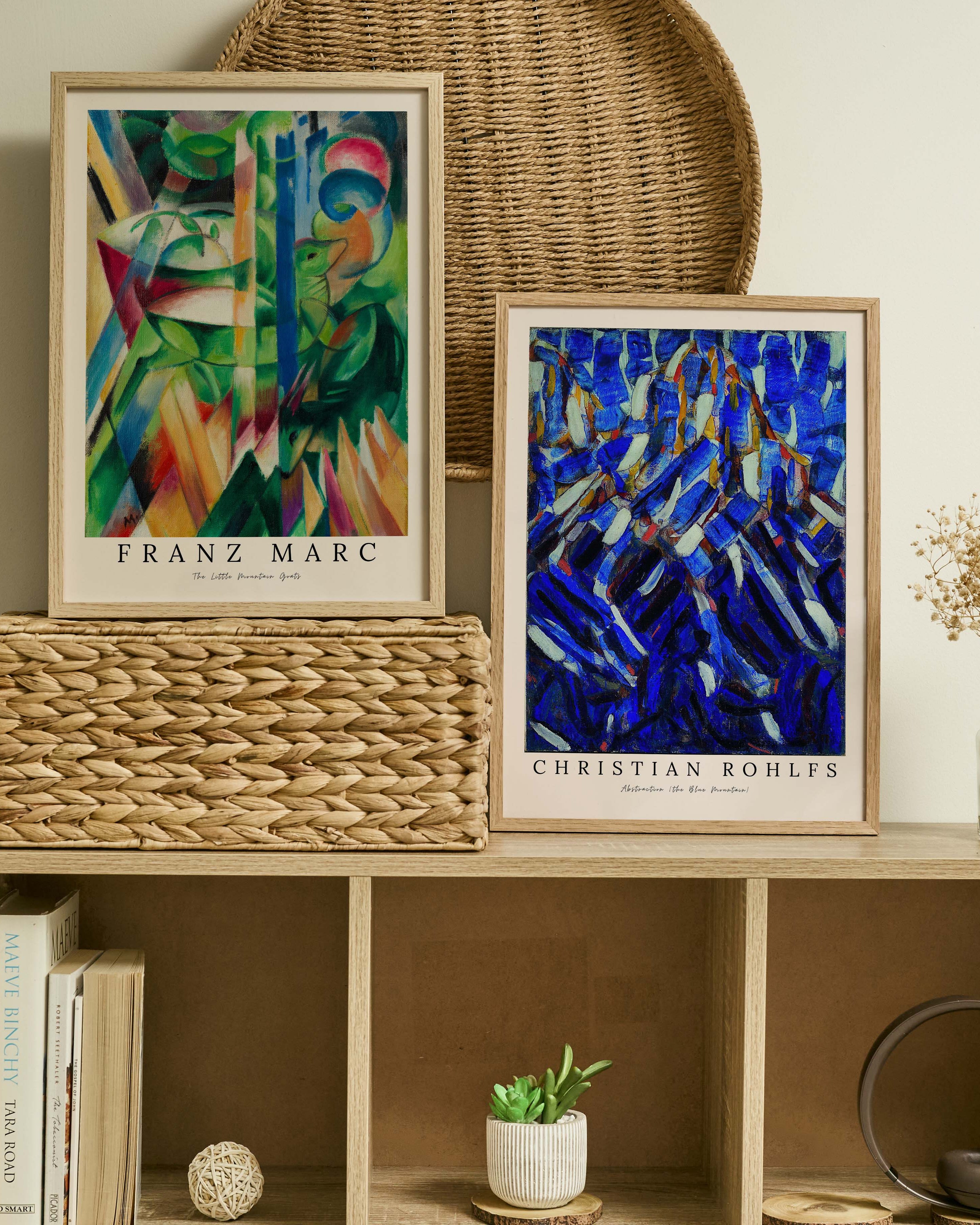 The little Mountain Goats Poster – FineArt Wandbild, moderne Kunst & Fine Art Print von Spawnd, handgefertigt & Made in Germany