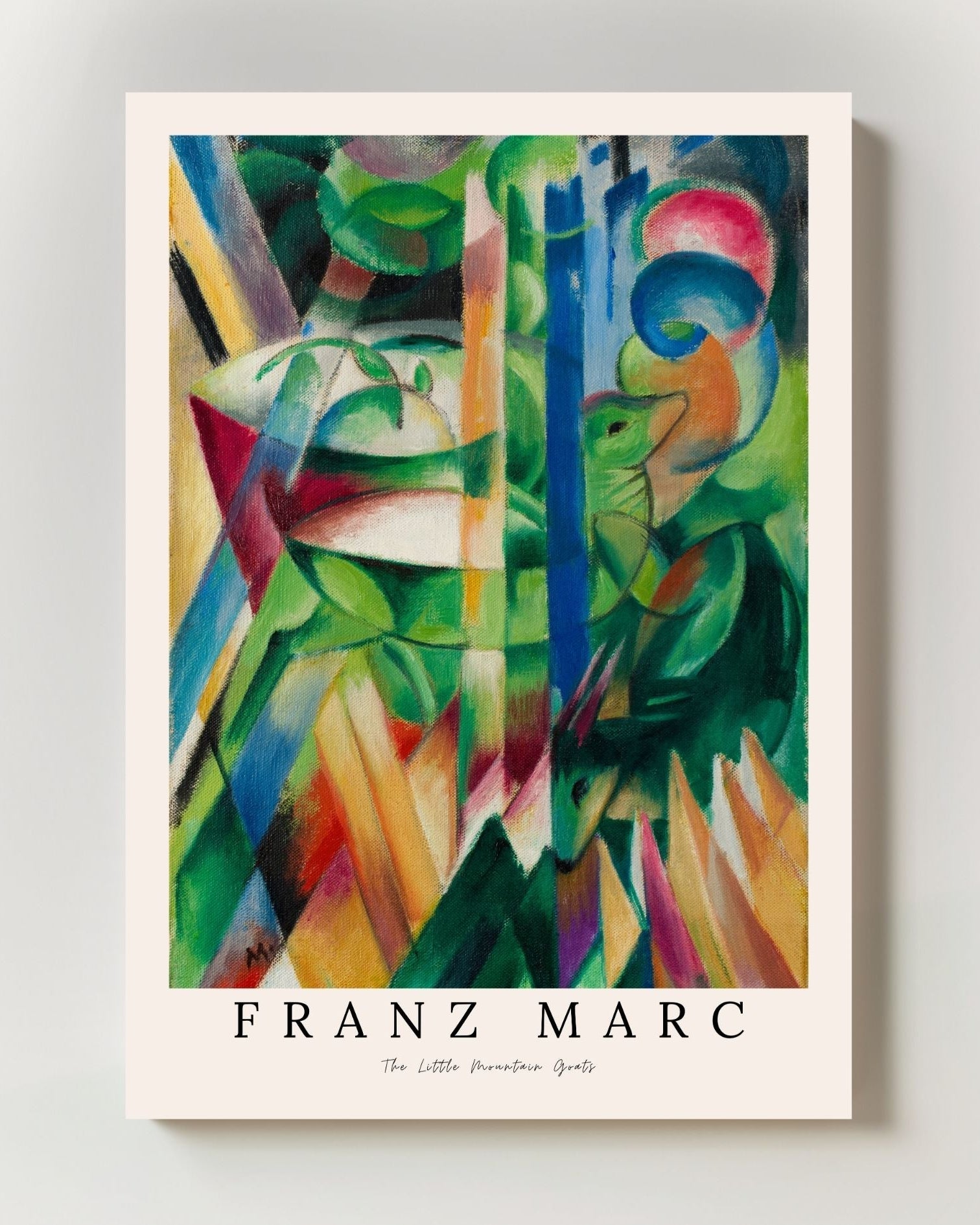 The little Mountain Goats Poster – FineArt Wandbild, moderne Kunst & Fine Art Print von Spawnd, handgefertigt & Made in Germany