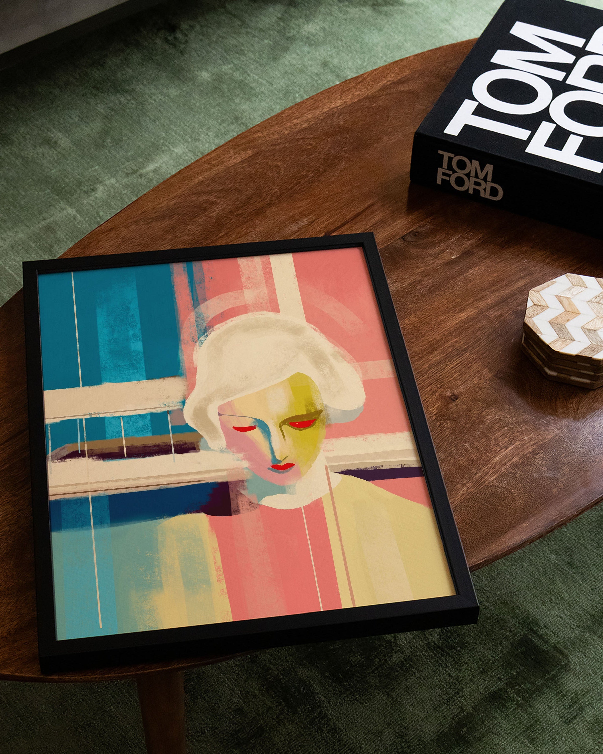 The Pool Poster – Print Material Wandbild, moderne Kunst & Fine Art Print von Spawnd, handgefertigt & Made in Germany