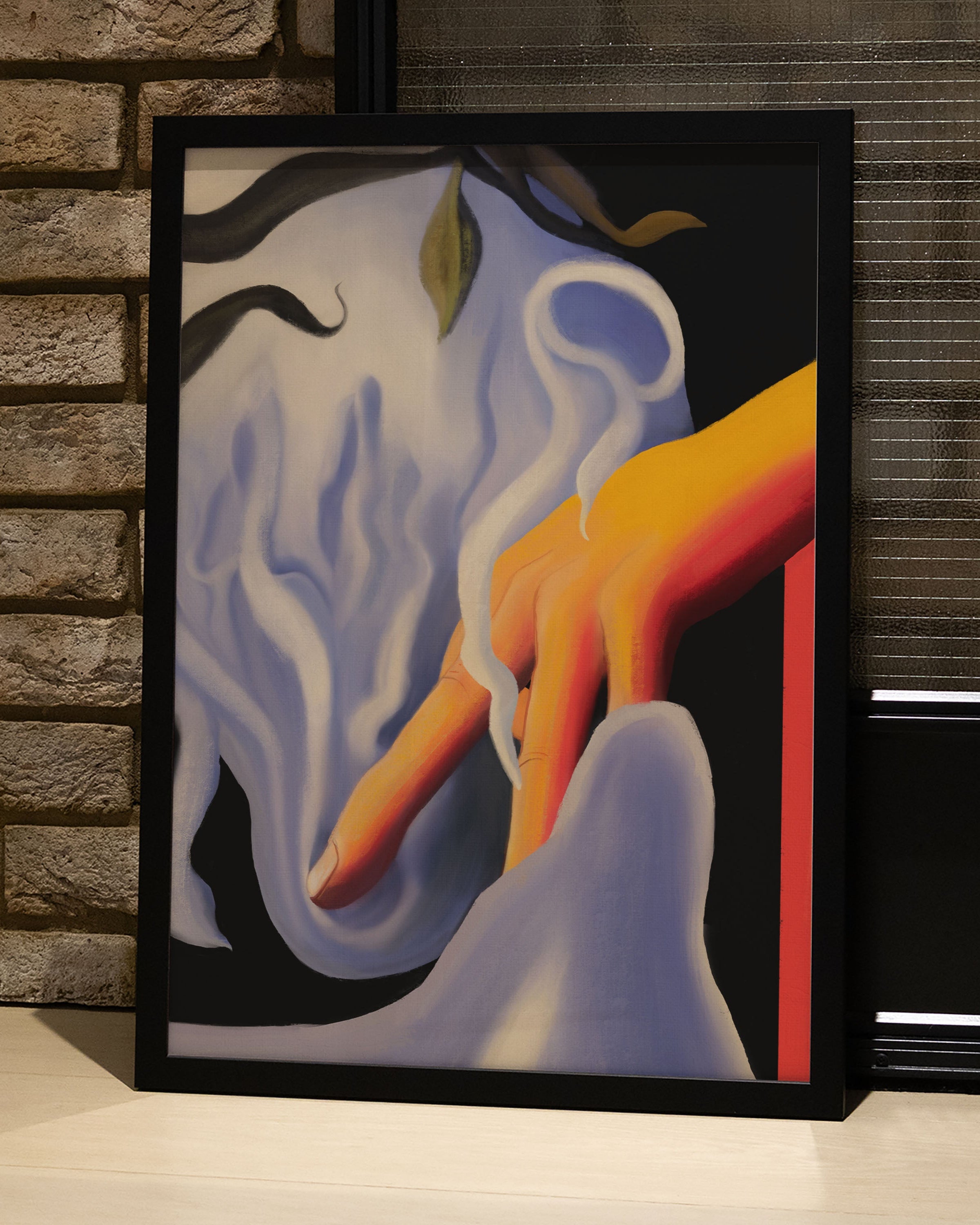 Touch of Smoke Poster – Print Material Wandbild, moderne Kunst & Fine Art Print von Spawnd, handgefertigt & Made in Germany