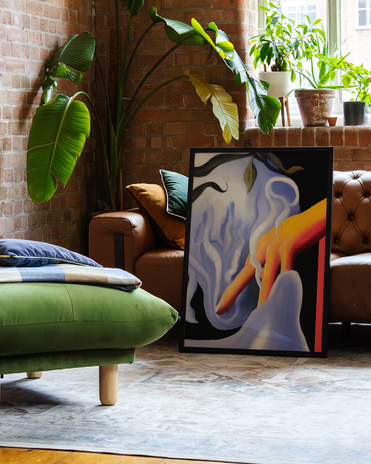 Touch of Smoke Poster – Print Material Wandbild, moderne Kunst & Fine Art Print von Spawnd, handgefertigt & Made in Germany