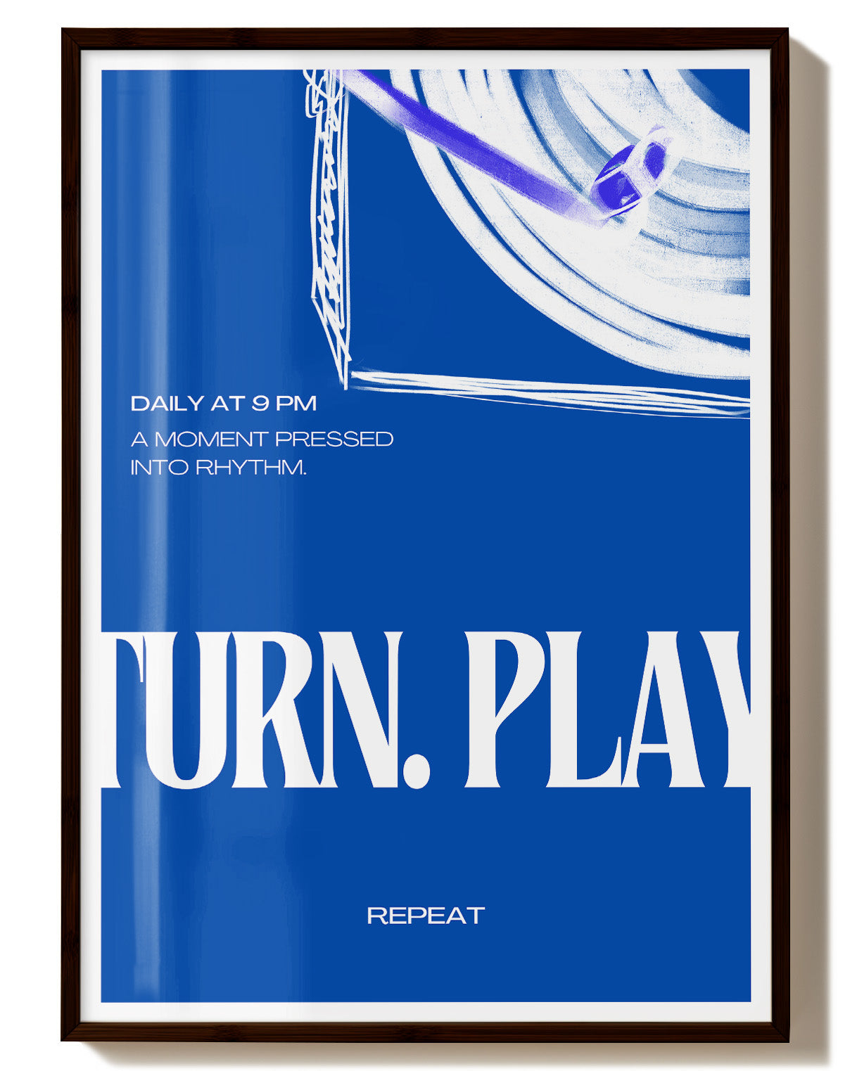 Turn Play Poster – Print Material Wandbild, moderne Kunst & Fine Art Print von Spawnd, handgefertigt & Made in Germany
