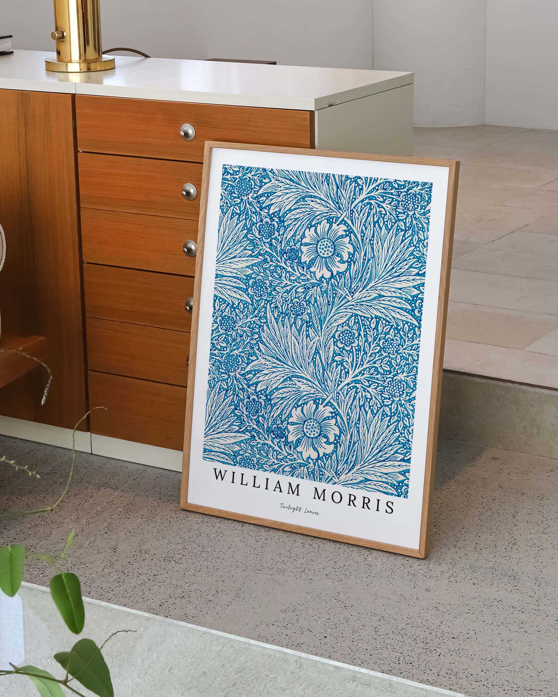 Twilight Leaves Poster – Print Material Wandbild, moderne Kunst & Fine Art Print von Spawnd, handgefertigt & Made in Germany