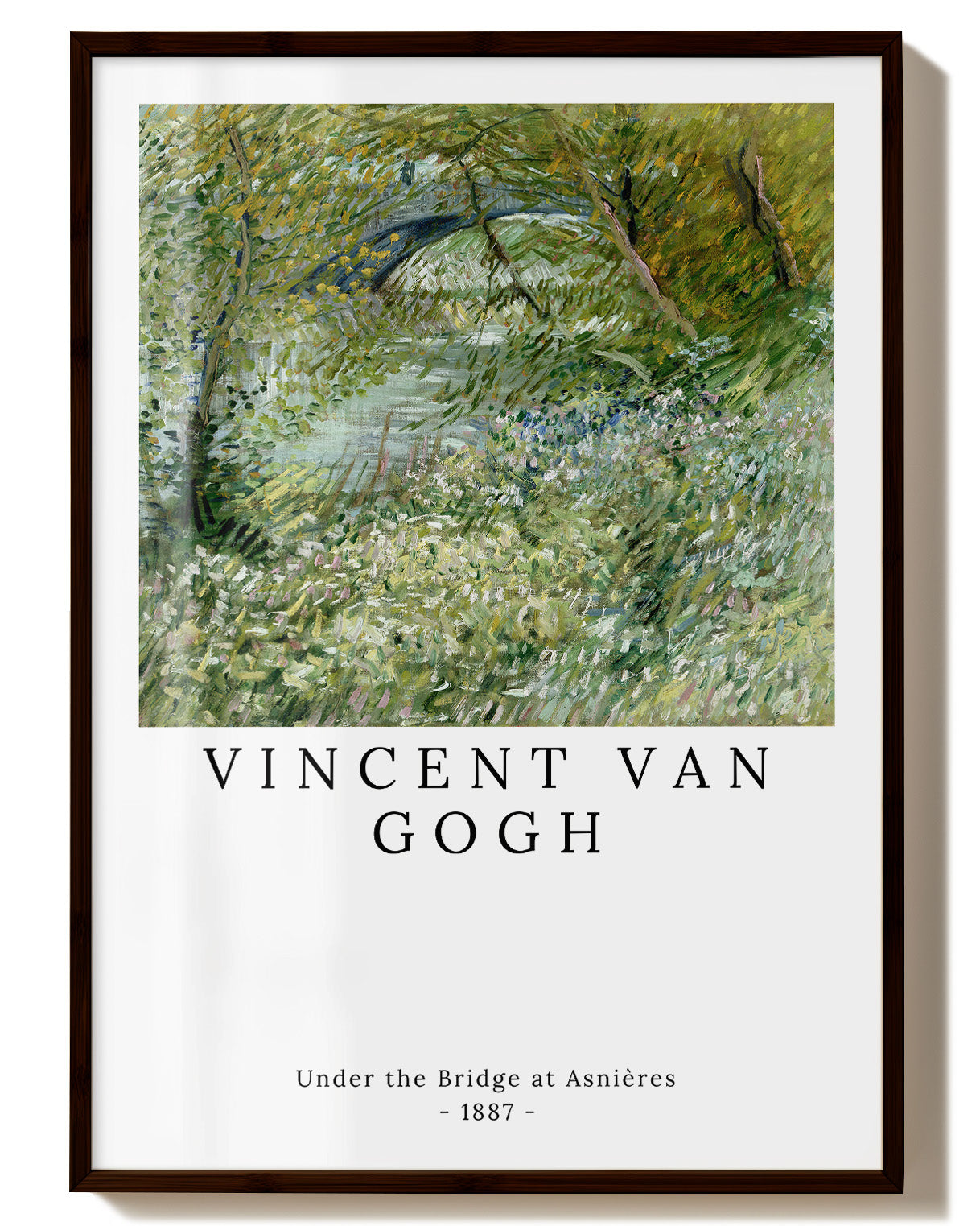 Under the Bridge at Asnières Poster – Print Material Wandbild, moderne Kunst & Fine Art Print von Spawnd, handgefertigt & Made in Germany