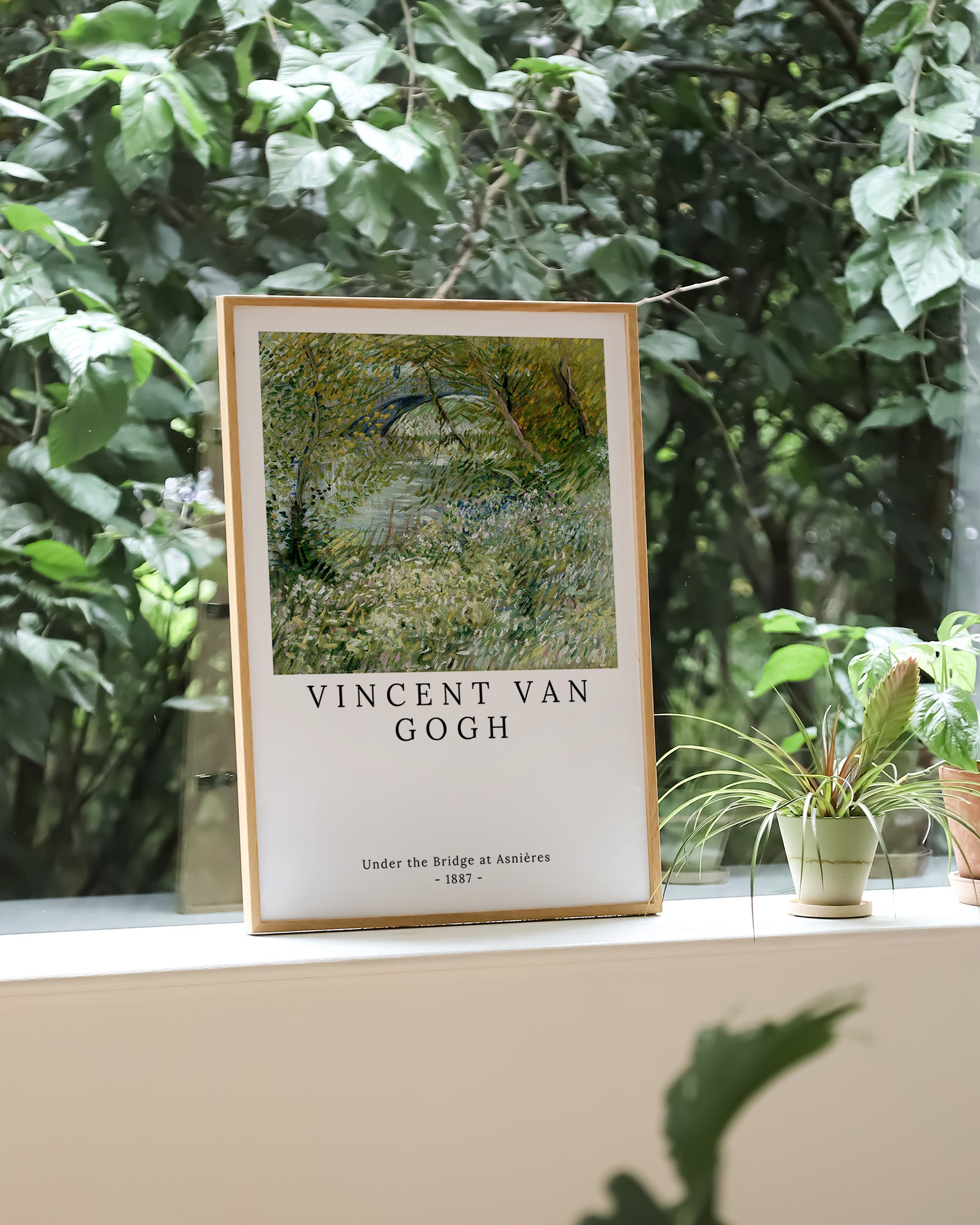 Under the Bridge at Asnières Poster – Print Material Wandbild, moderne Kunst & Fine Art Print von Spawnd, handgefertigt & Made in Germany