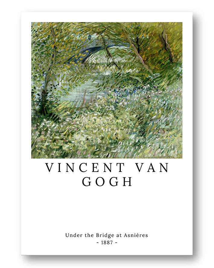 Under the Bridge at Asnières Poster – Print Material Wandbild, moderne Kunst & Fine Art Print von Spawnd, handgefertigt & Made in Germany