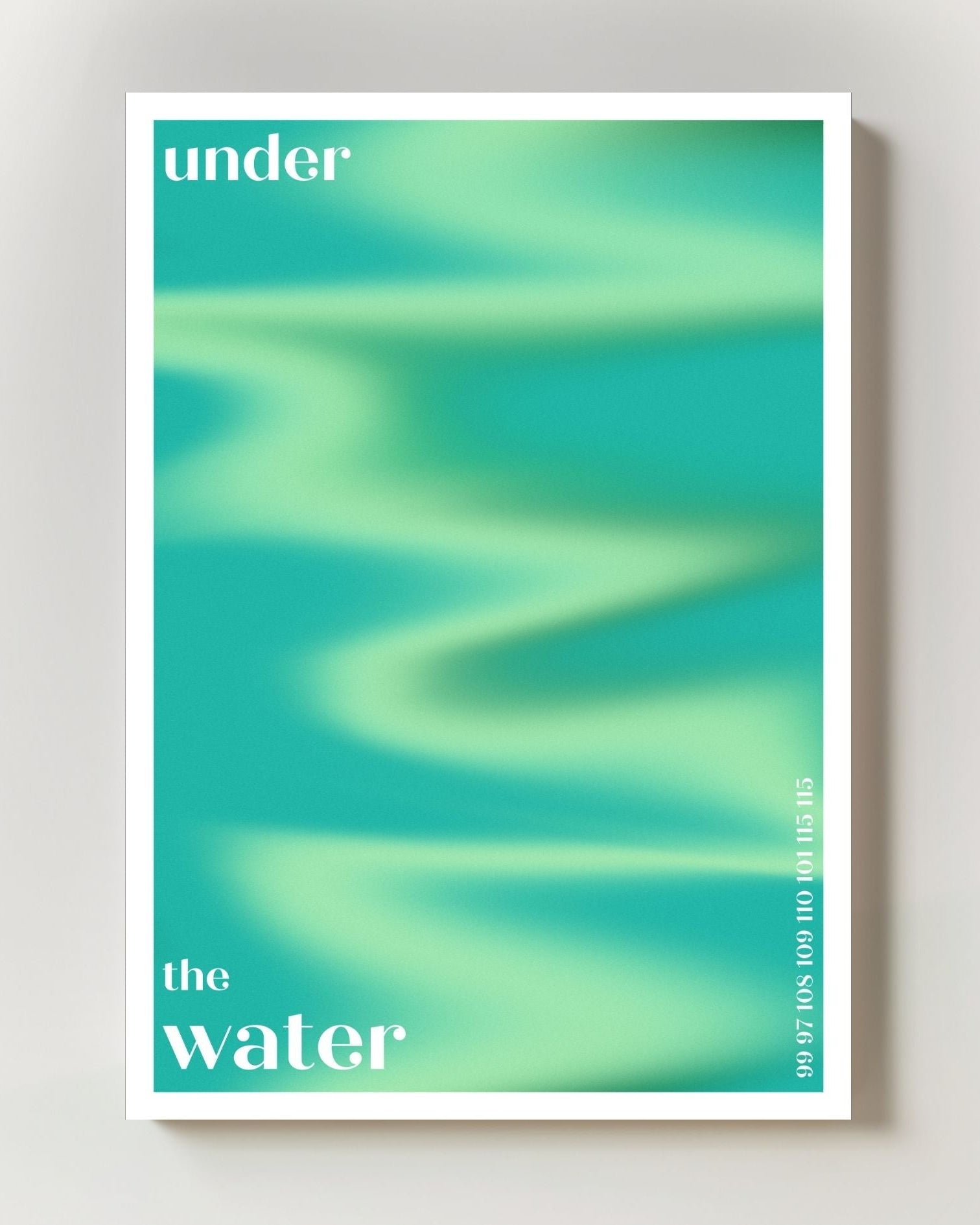Under the Water Poster – Print Material Wandbild, moderne Kunst & Fine Art Print von Spawnd, handgefertigt & Made in Germany