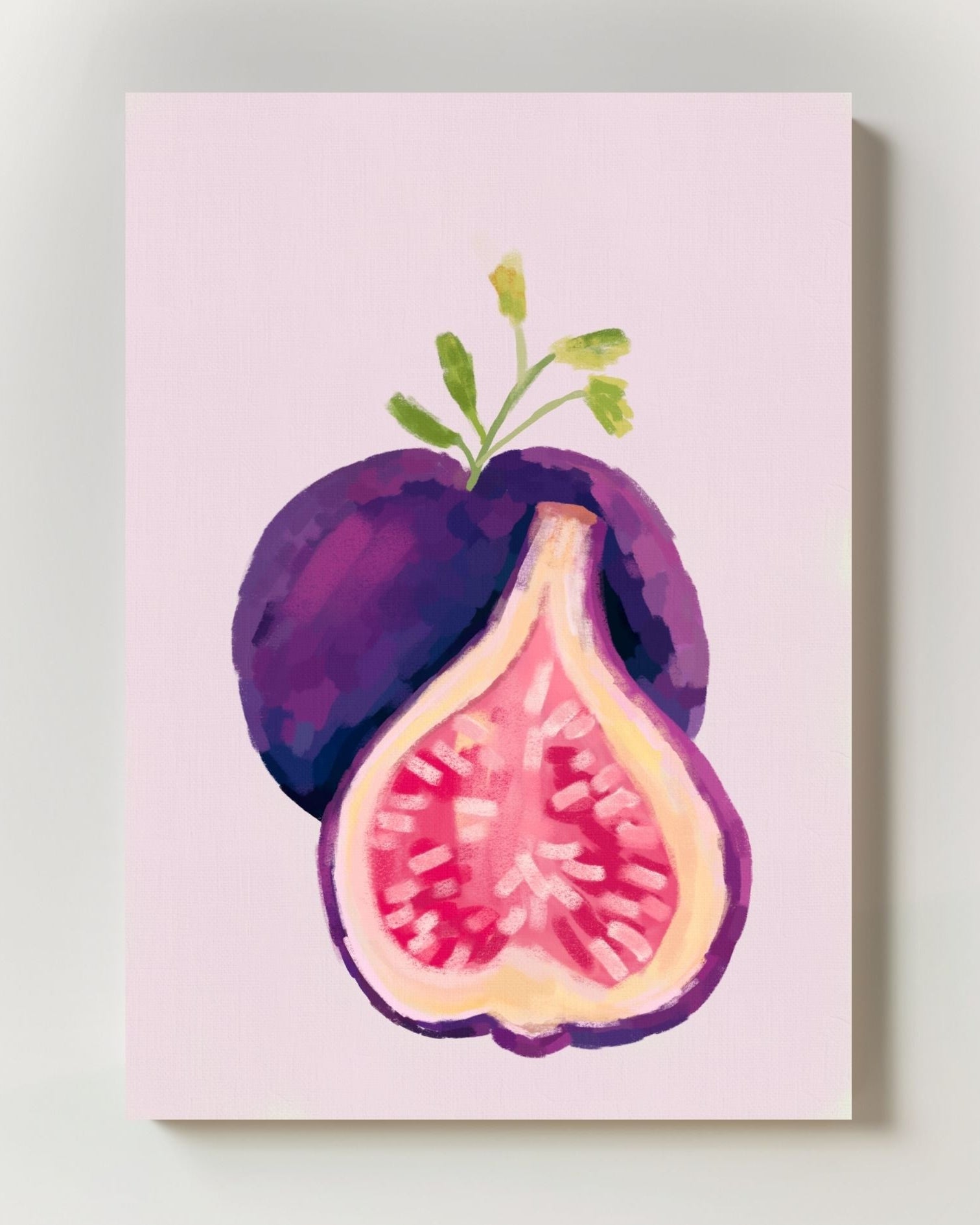 Une figue fraîche Poster – Print Material Wandbild, moderne Kunst & Fine Art Print von Spawnd, handgefertigt & Made in Germany