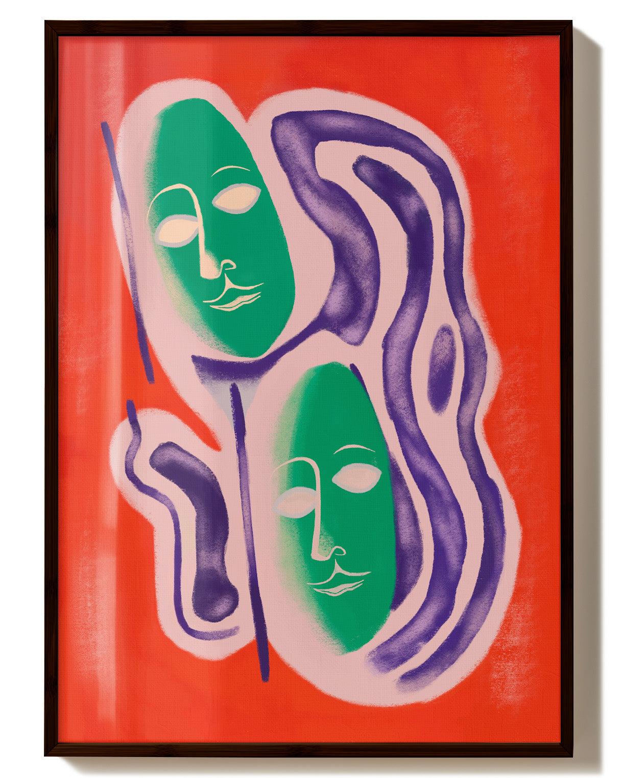 Unreal Poster – Print Material Wandbild, moderne Kunst & Fine Art Print von Spawnd, handgefertigt & Made in Germany